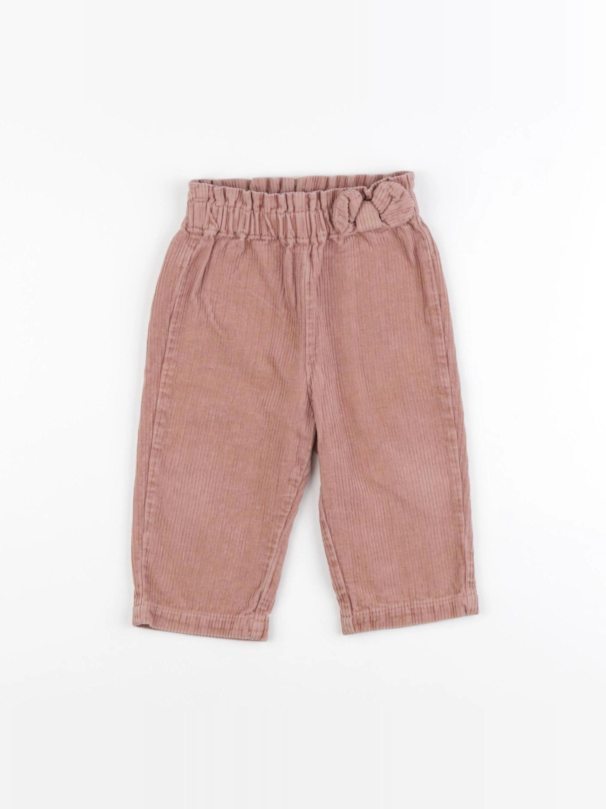 Vertbaudet - pantalon beige - 12 mois