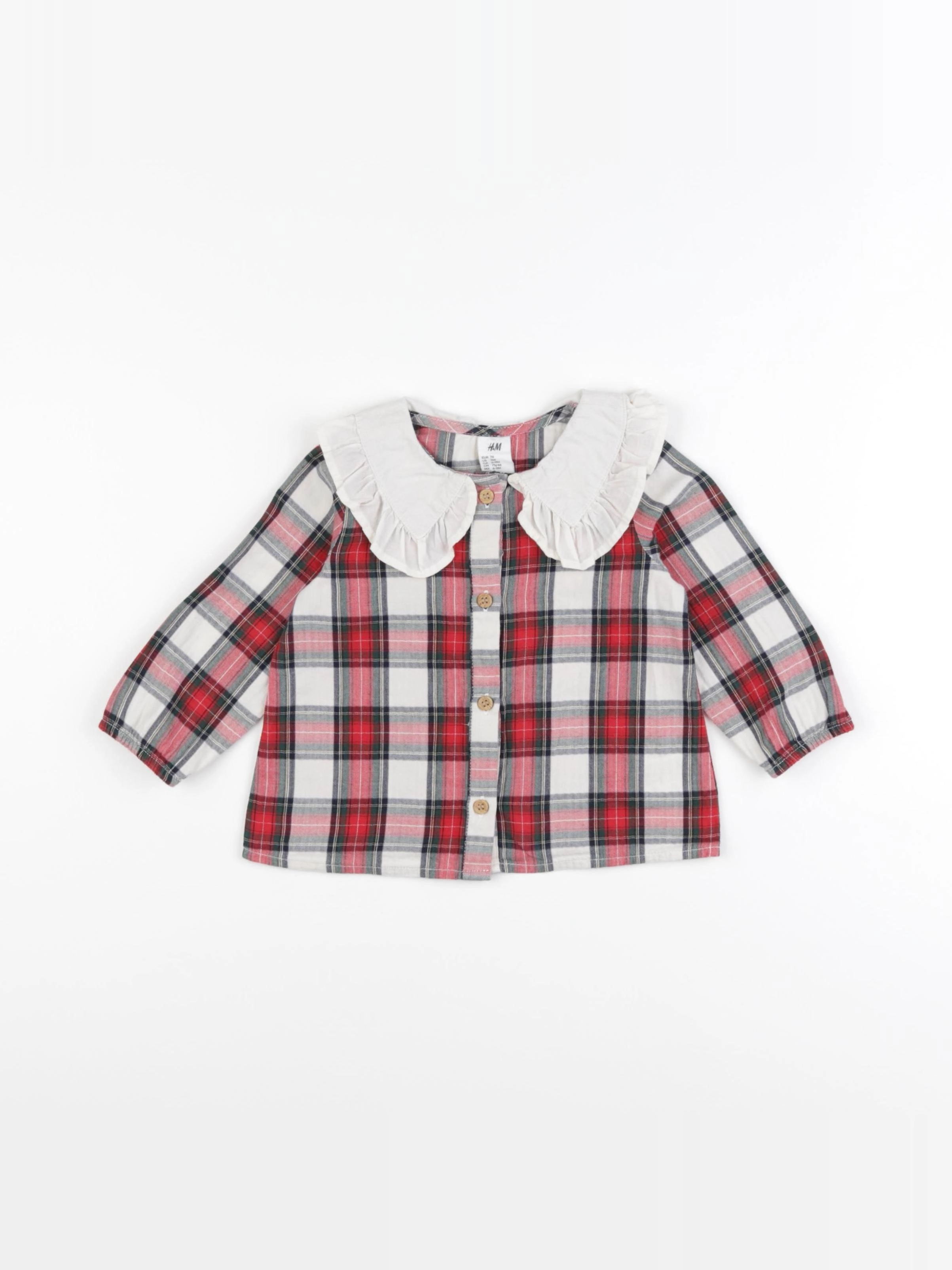 H&M - blouse multicolore - 6/9 mois
