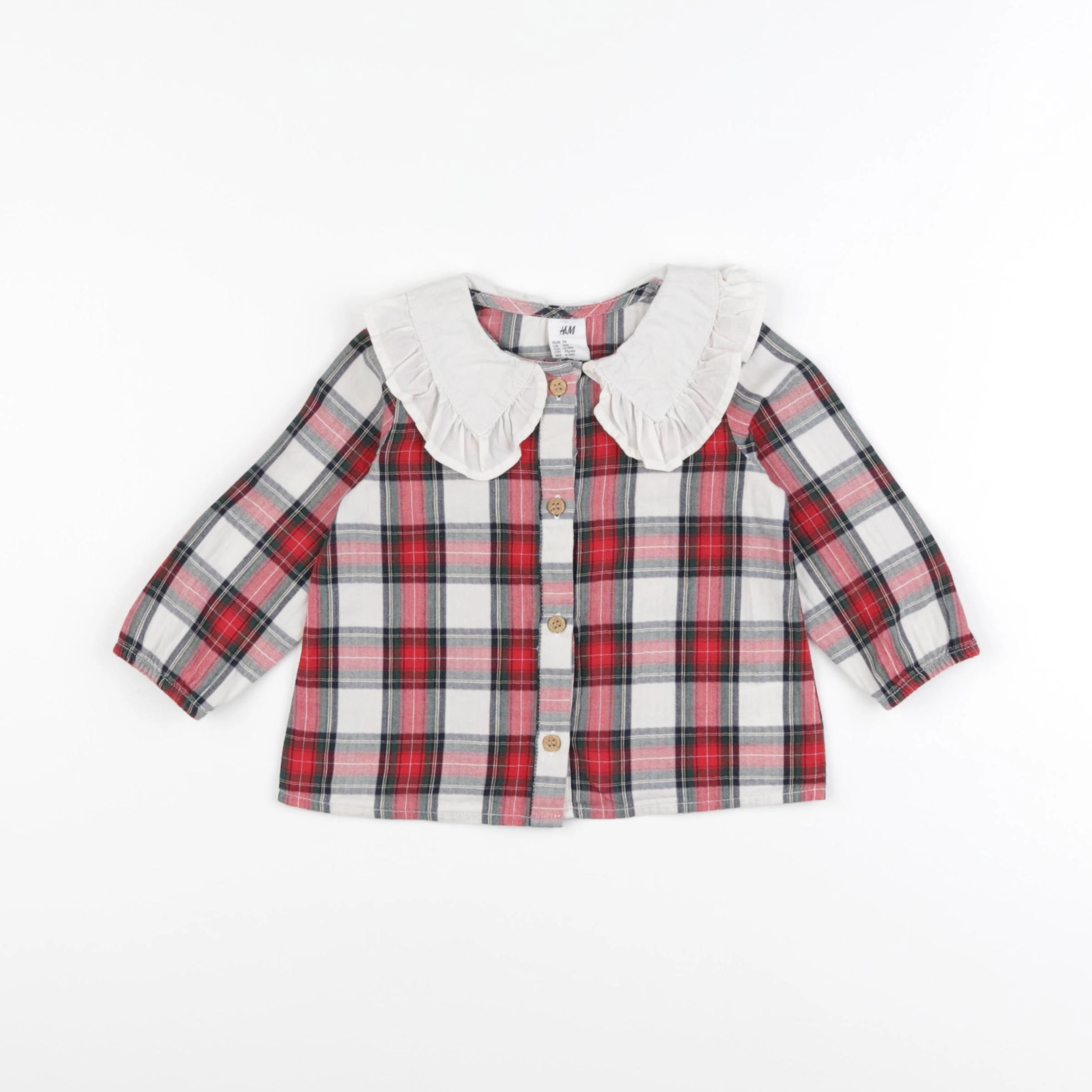 H&M - blouse multicolore - 6/9 mois