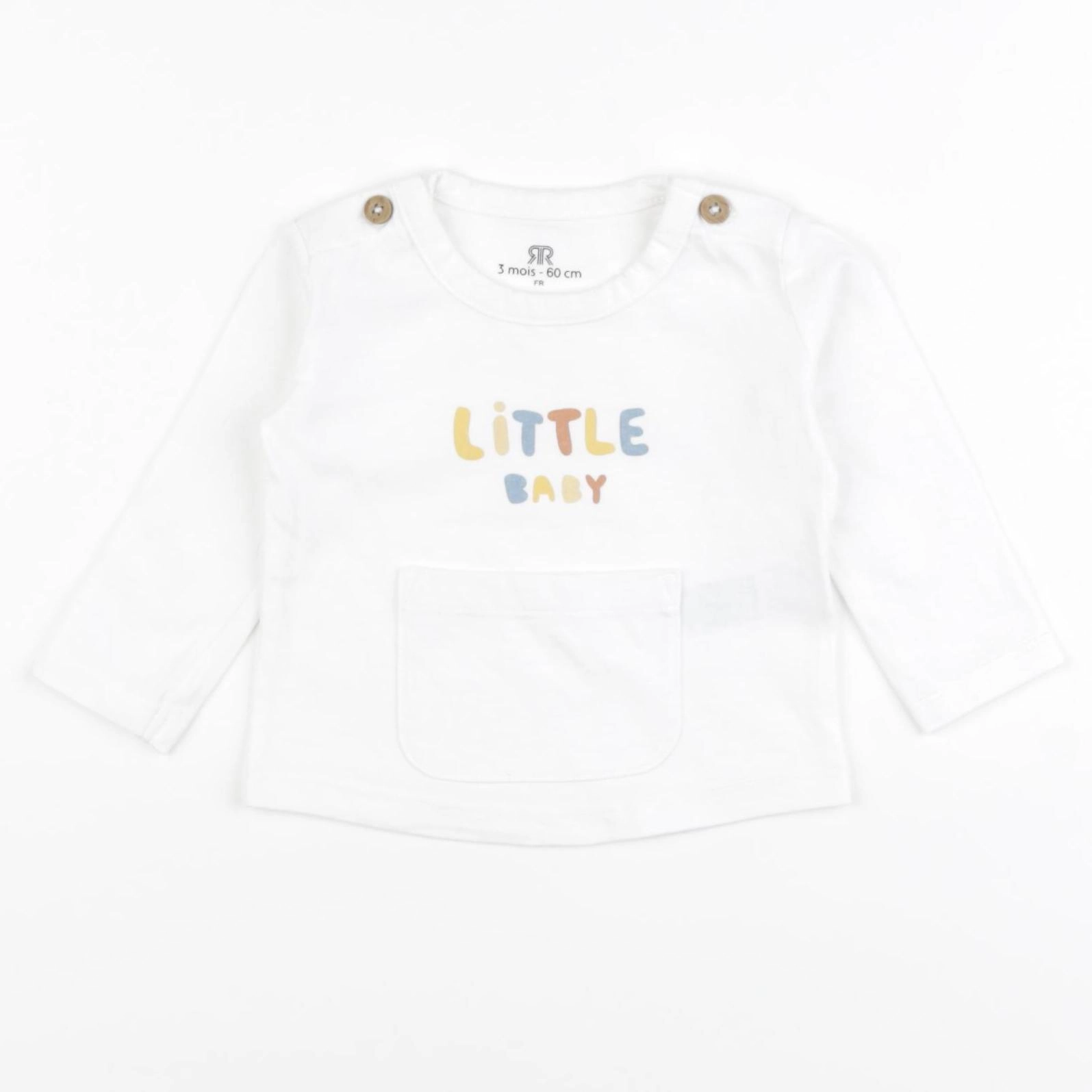 La Redoute - tee-shirt blanc - 3 mois