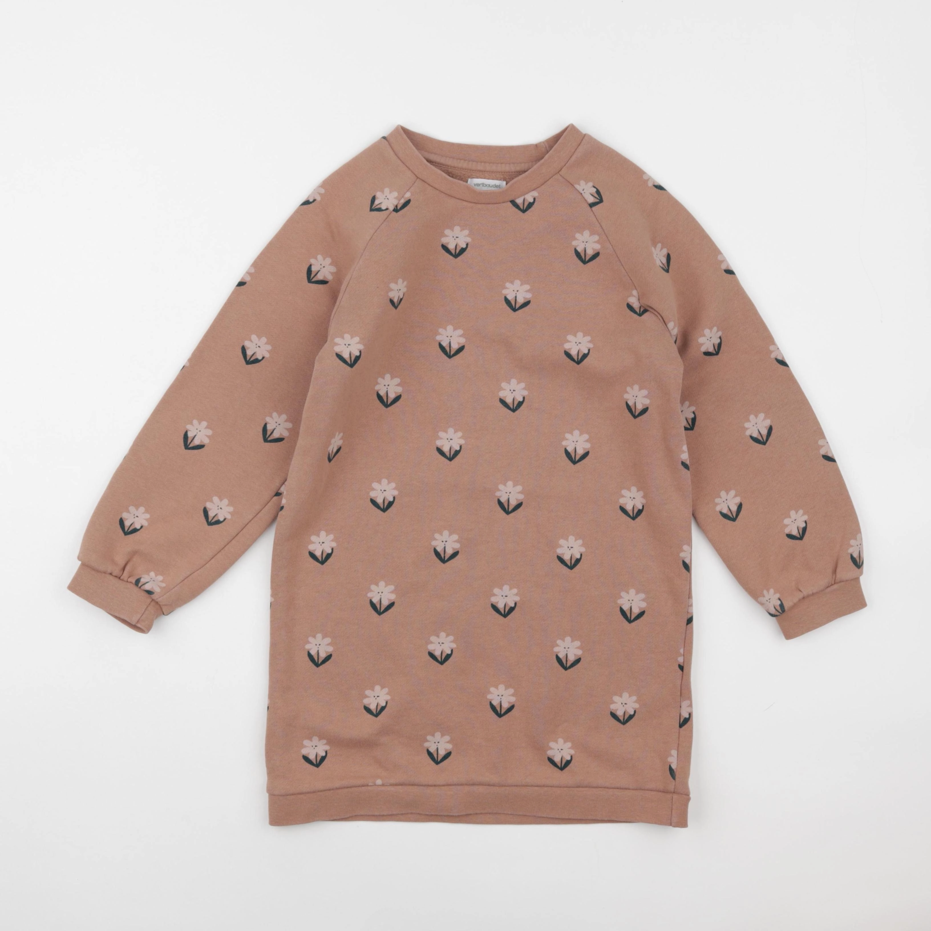 Vertbaudet - robe beige - 8 ans