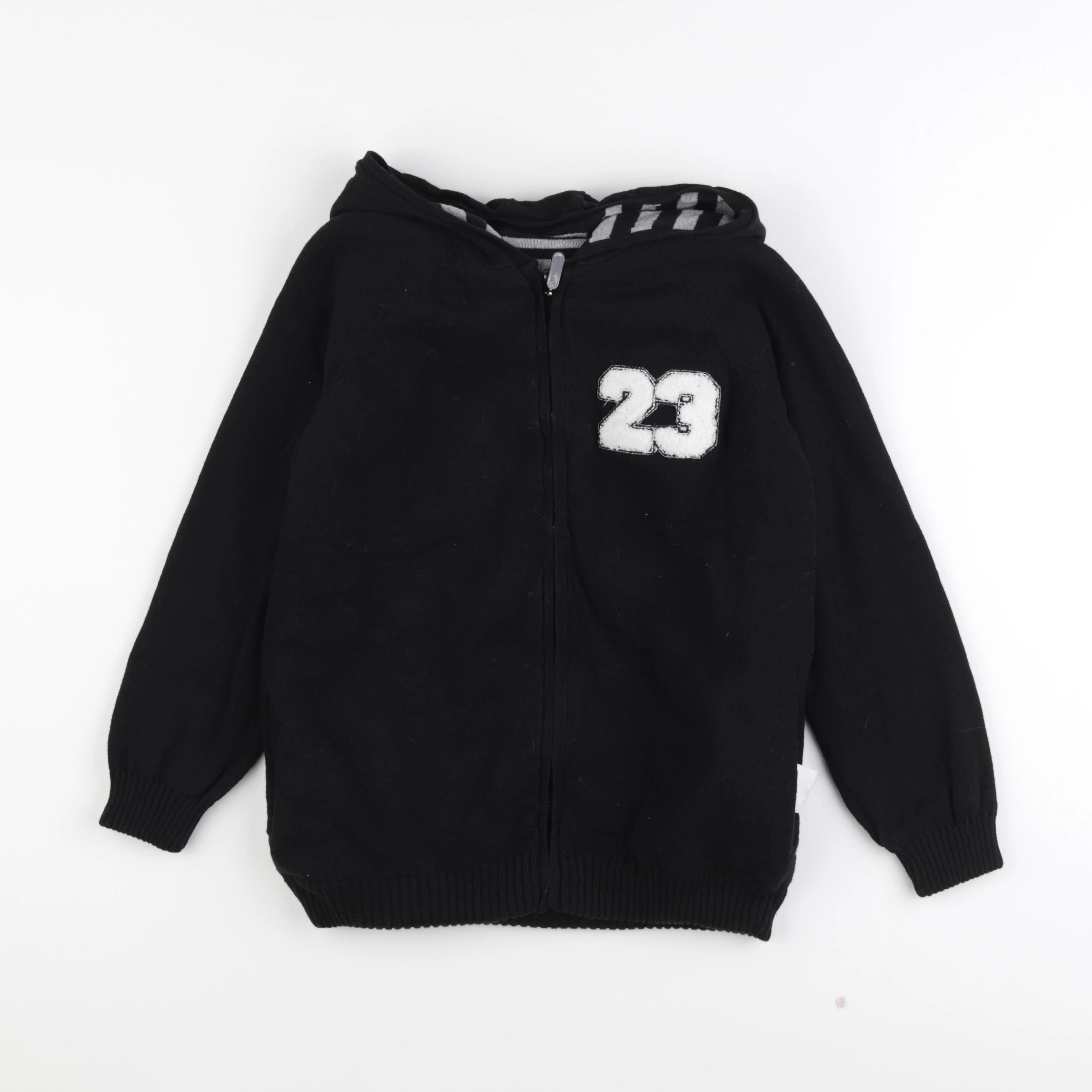 Vertbaudet - sweat réversible noir - 12 ans