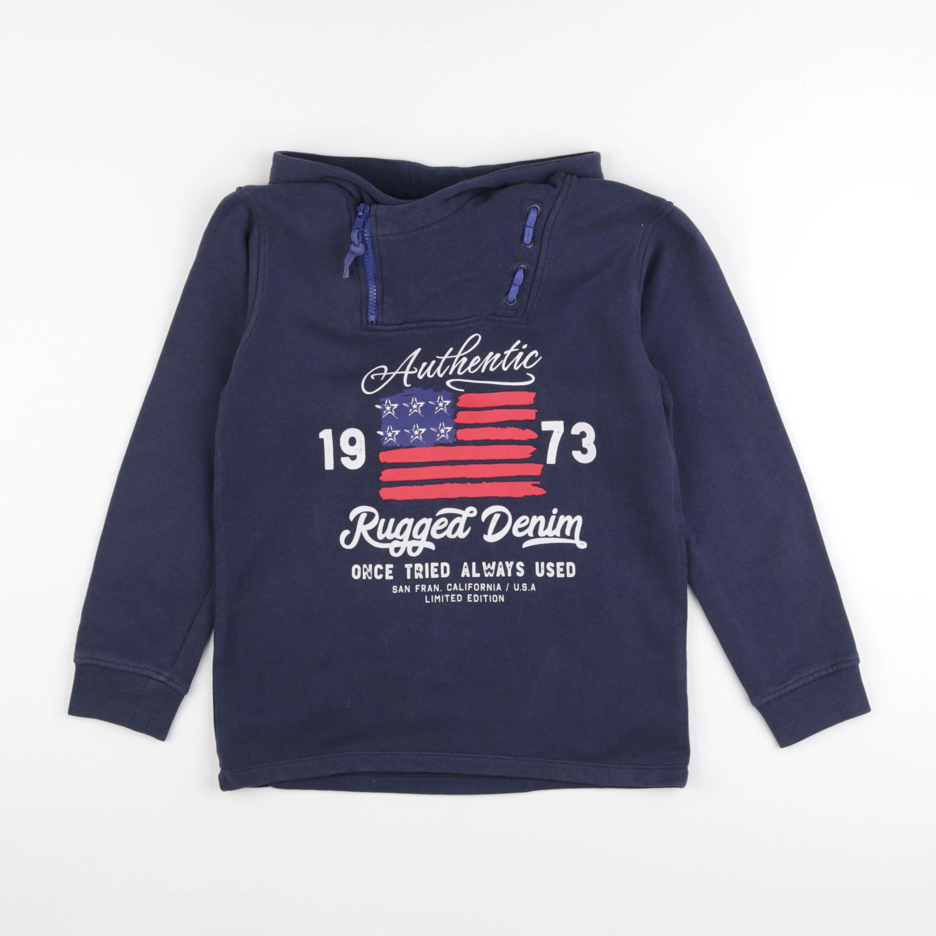 Vertbaudet - sweat bleu - 12 ans