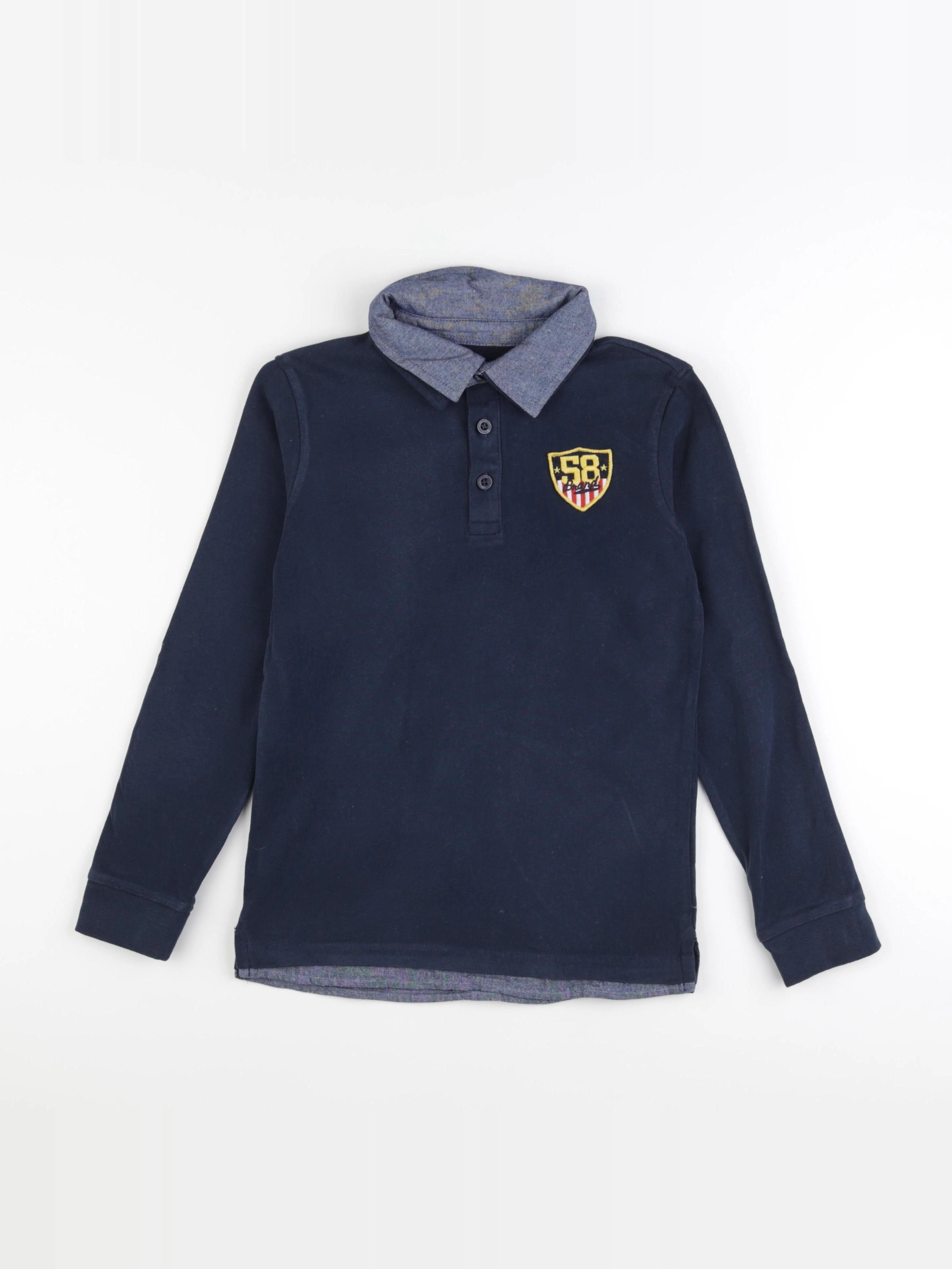 Vertbaudet - polo bleu - 12 ans