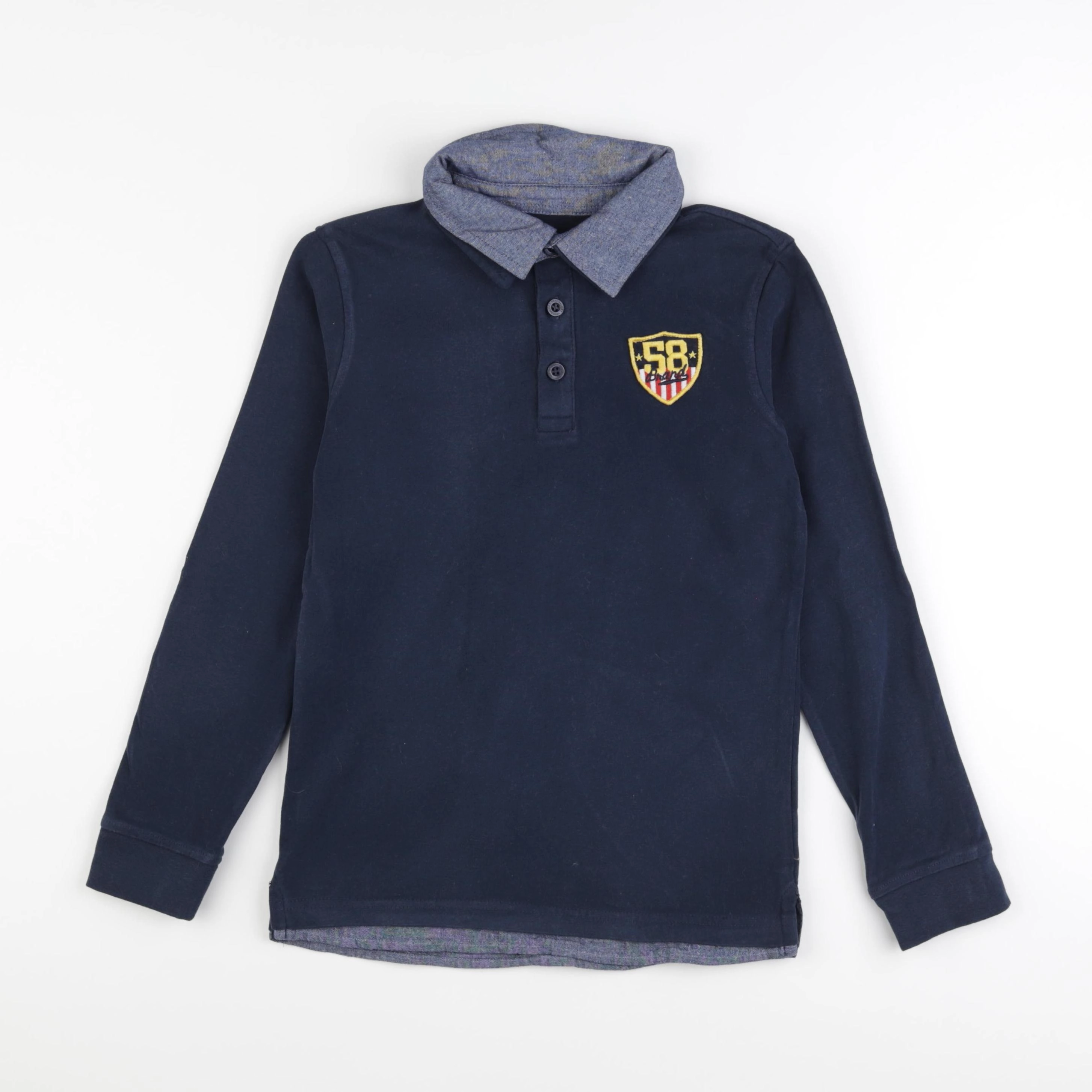 Vertbaudet - polo bleu - 12 ans