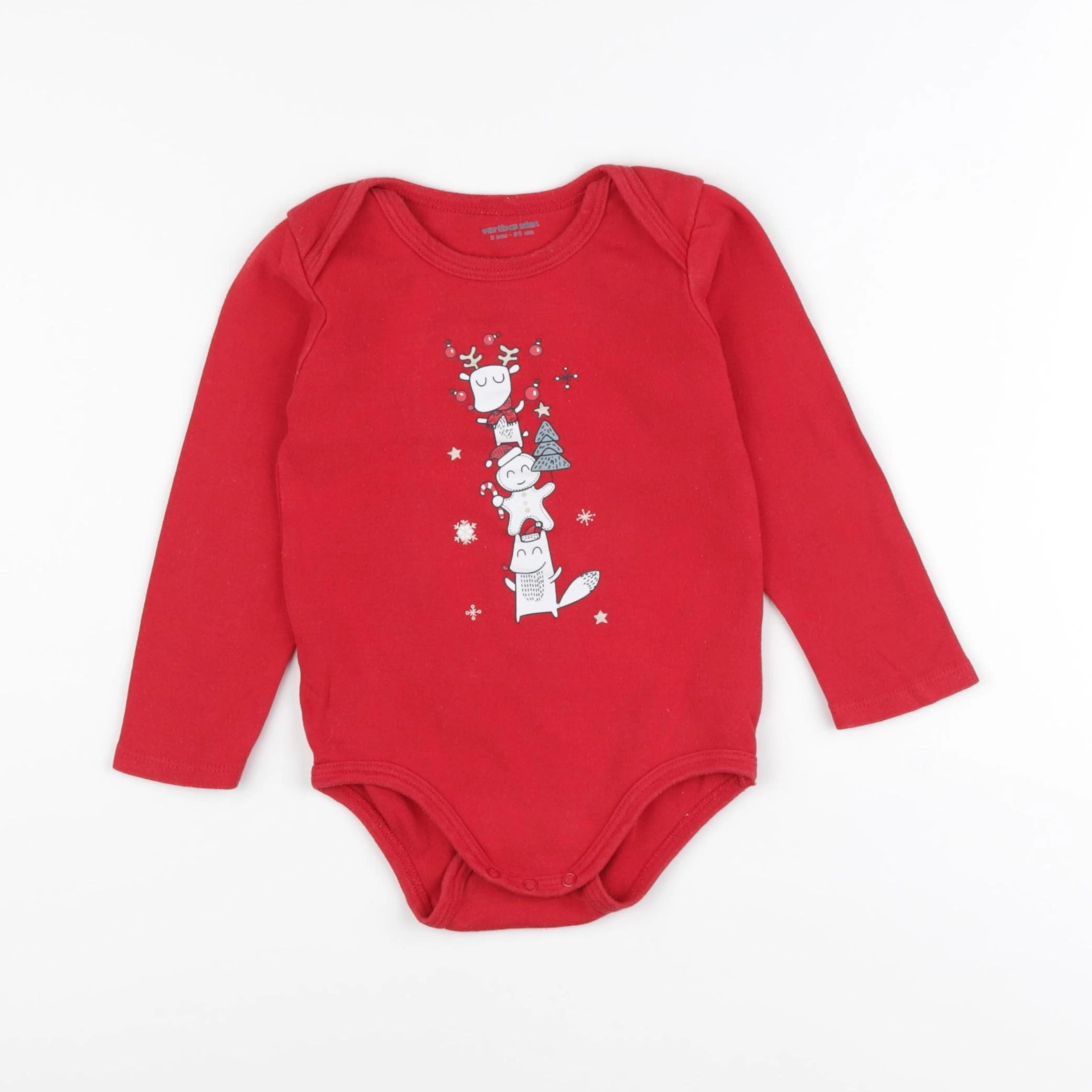 Vertbaudet - body rouge - 3 ans