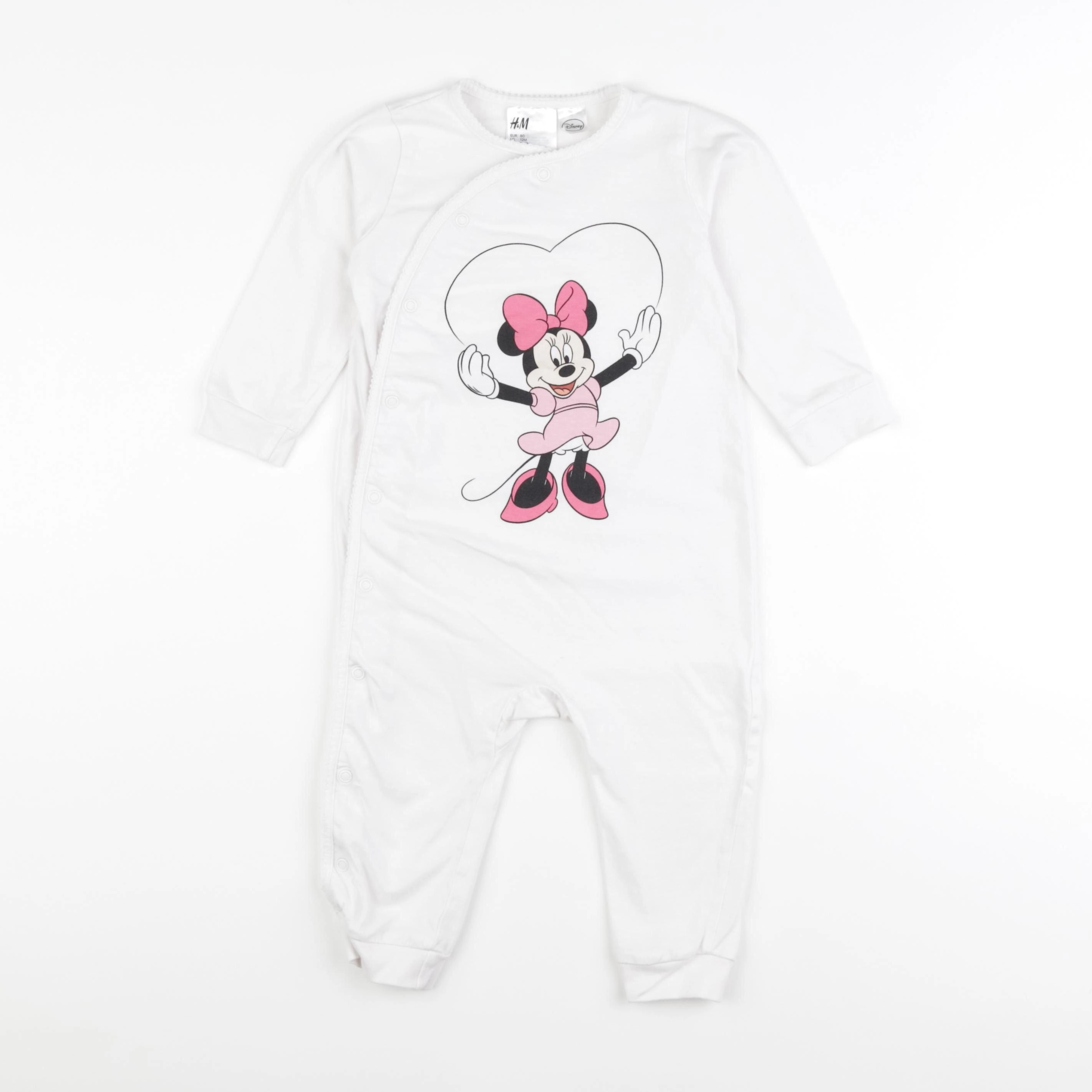 H&M - pyjama coton blanc - 9/12 mois