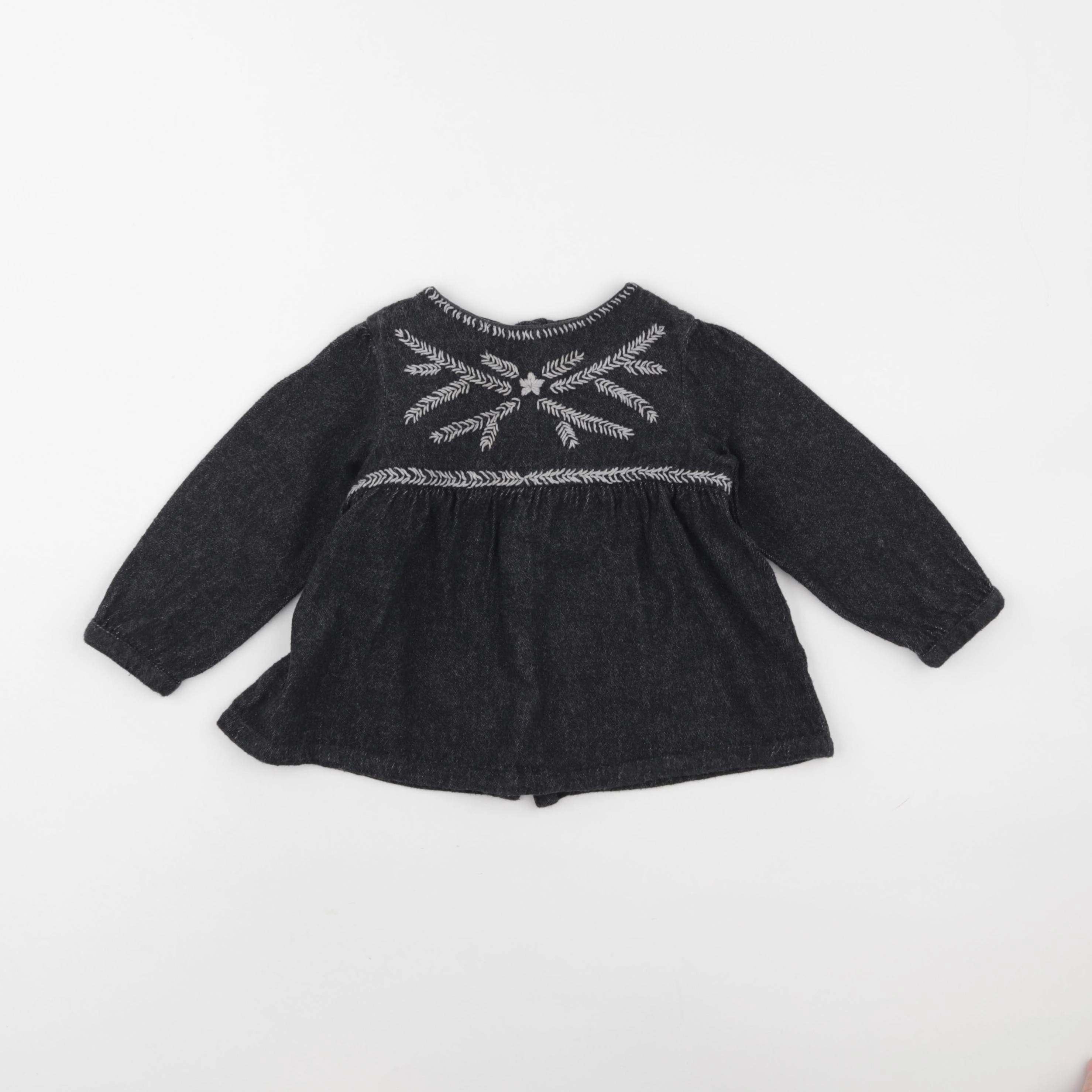Zara - blouse gris - 2/3 ans