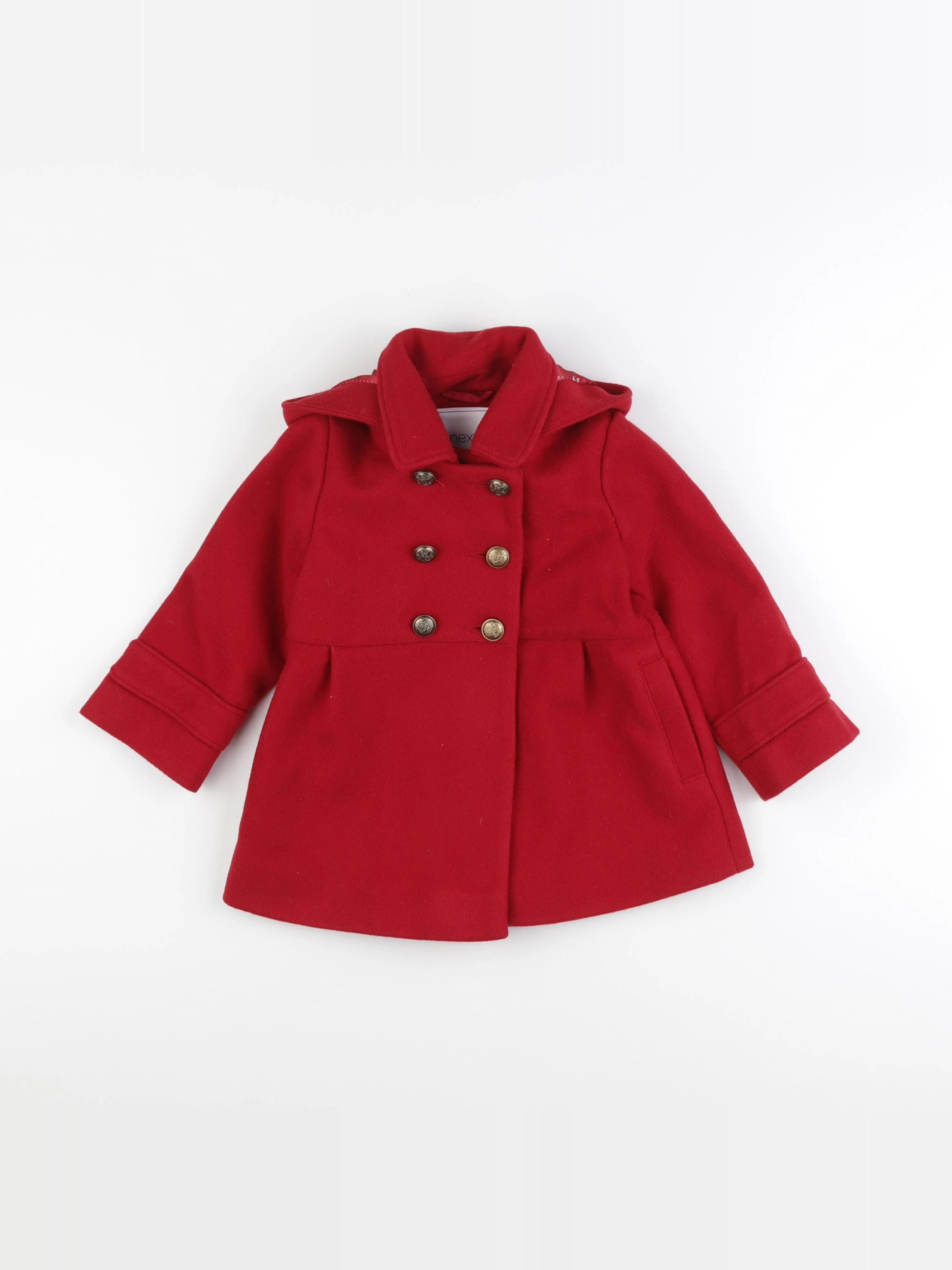 Next - manteau rouge - 18/24 mois