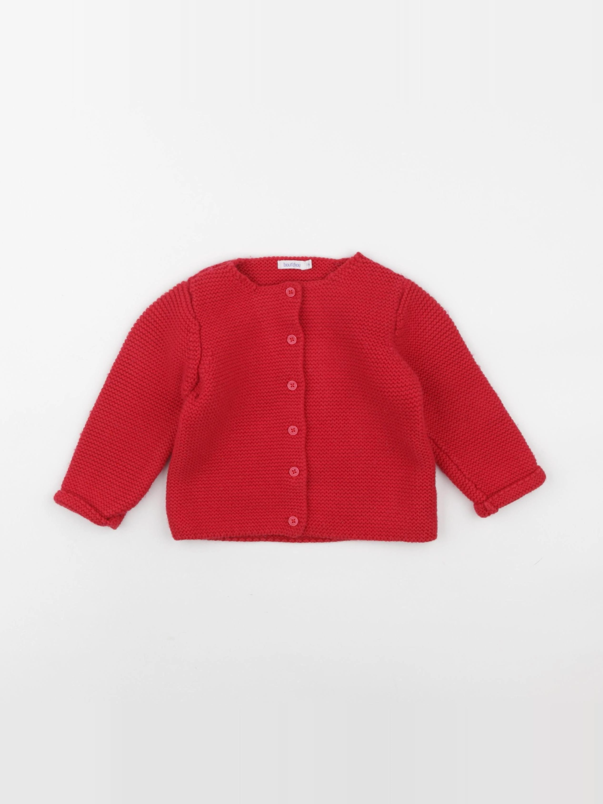 Boutchou - gilet rouge - 24 mois