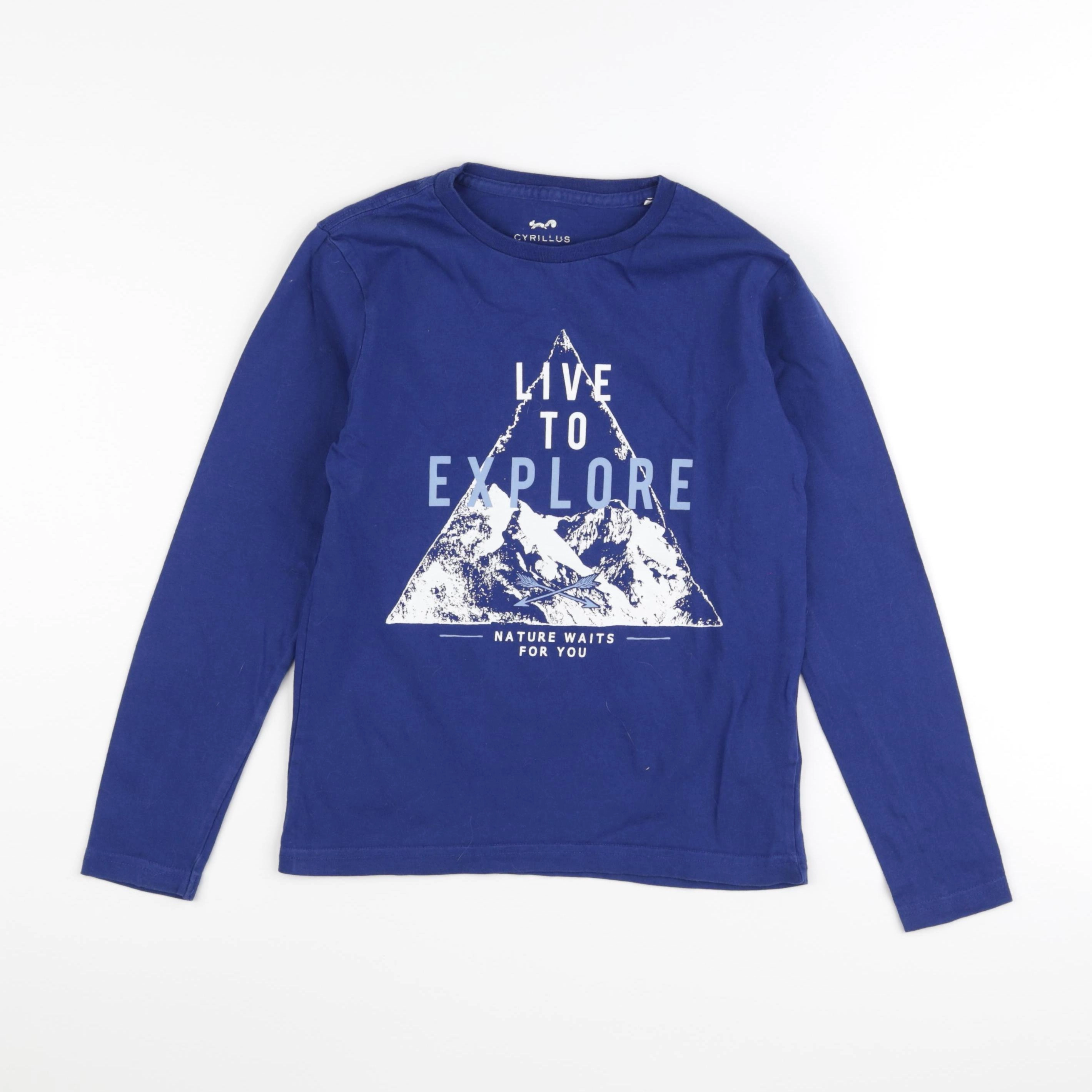 Cyrillus - tee-shirt bleu - 10 ans