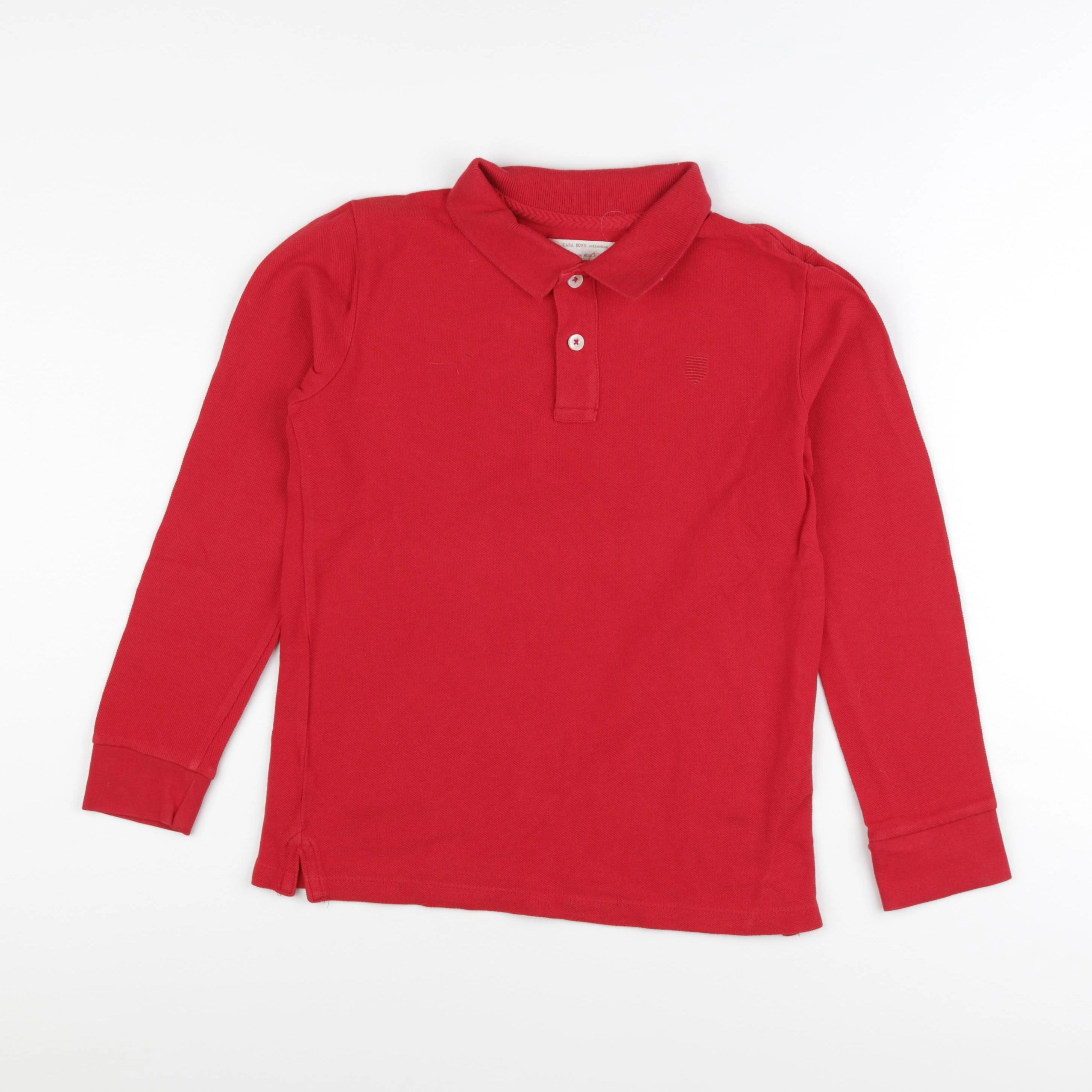 Zara - polo rouge - 9/10 ans
