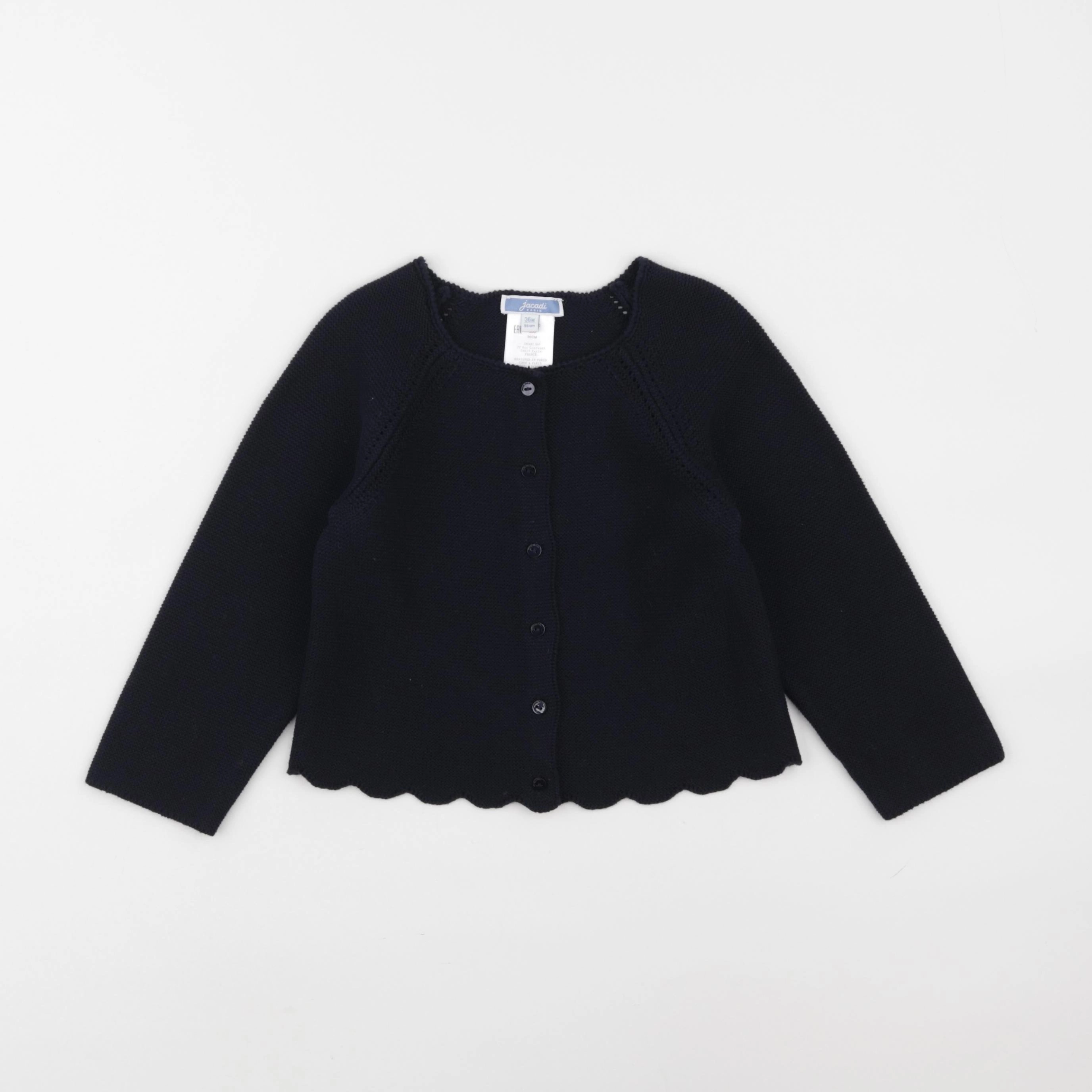 Jacadi - gilet bleu - 36 mois