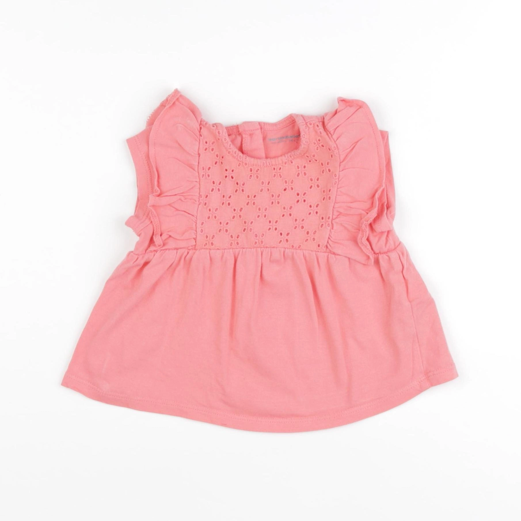 Vertbaudet - tee-shirt rose - 12 mois