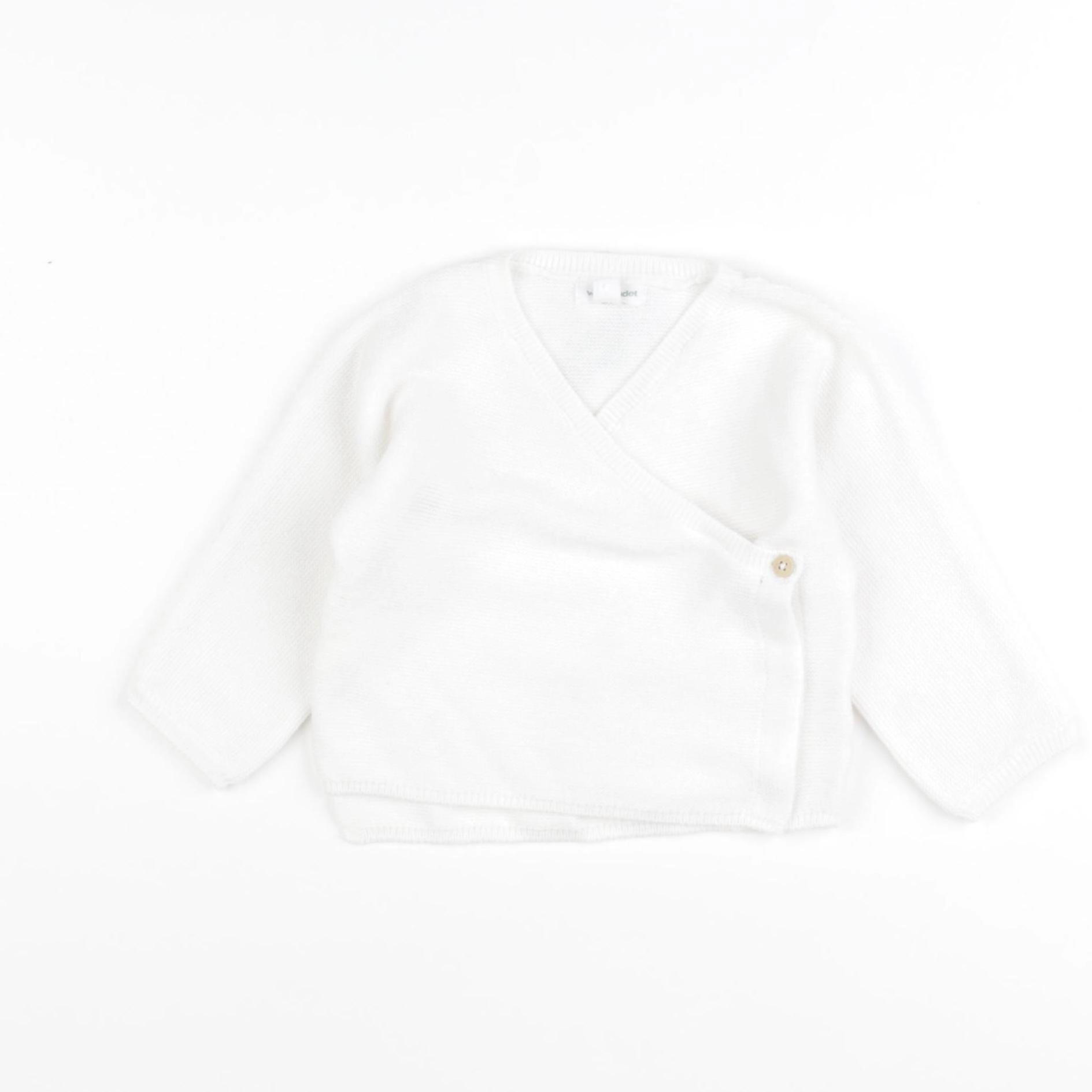 Vertbaudet - gilet blanc - 6 mois