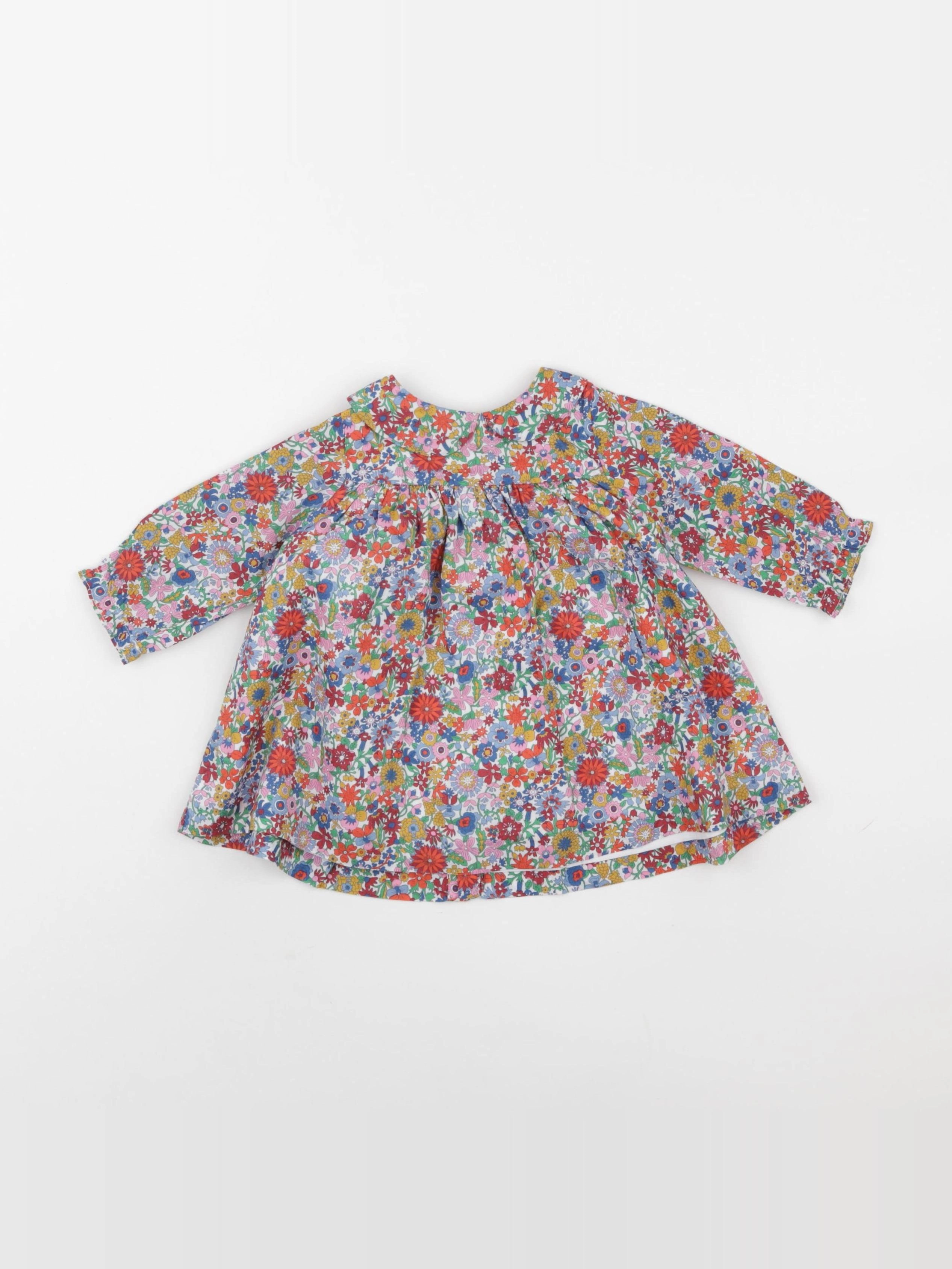 Jacadi - robe liberty multicolore - 6 mois