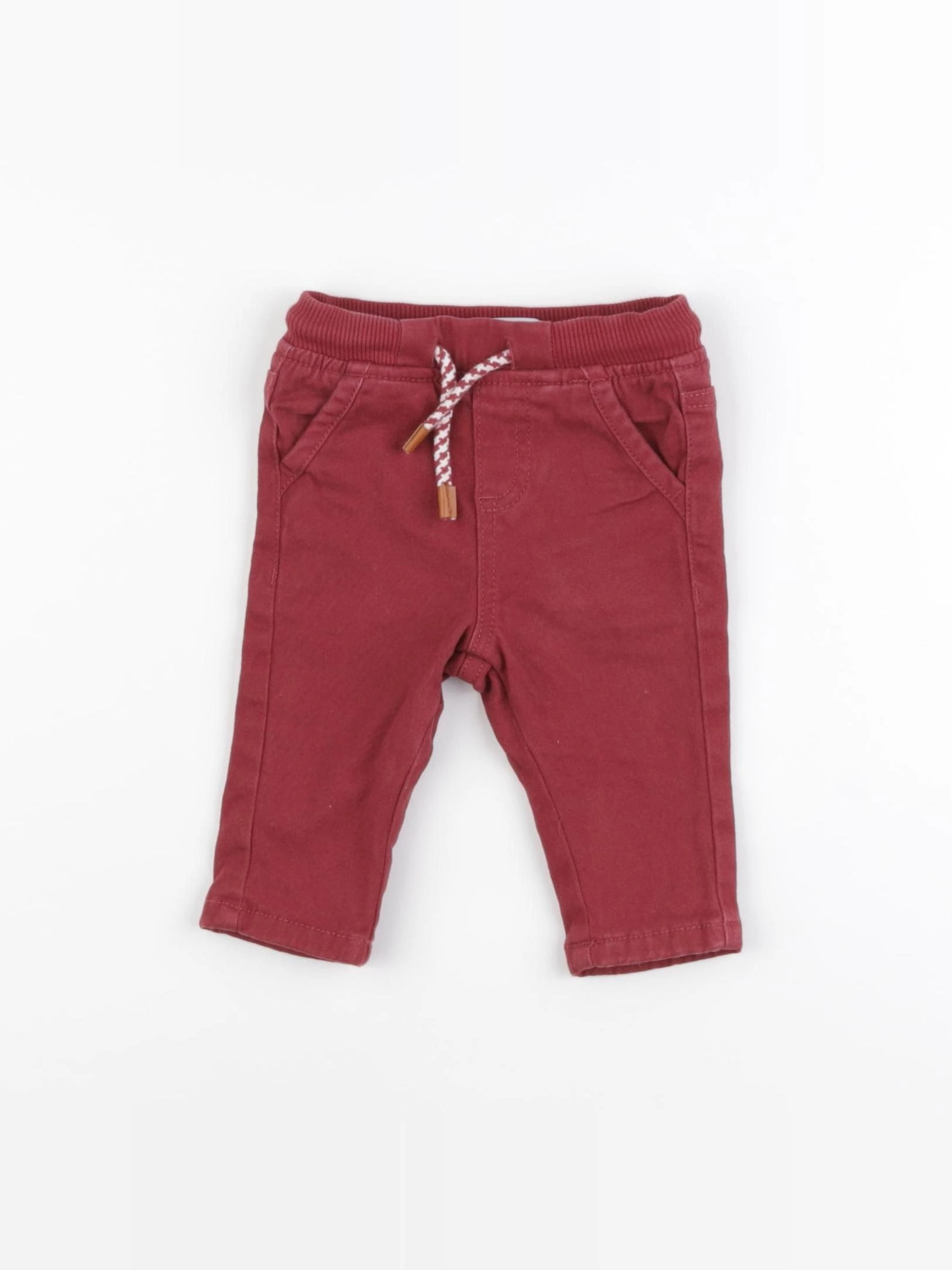 Vertbaudet - pantalon doublé rouge - 3 mois