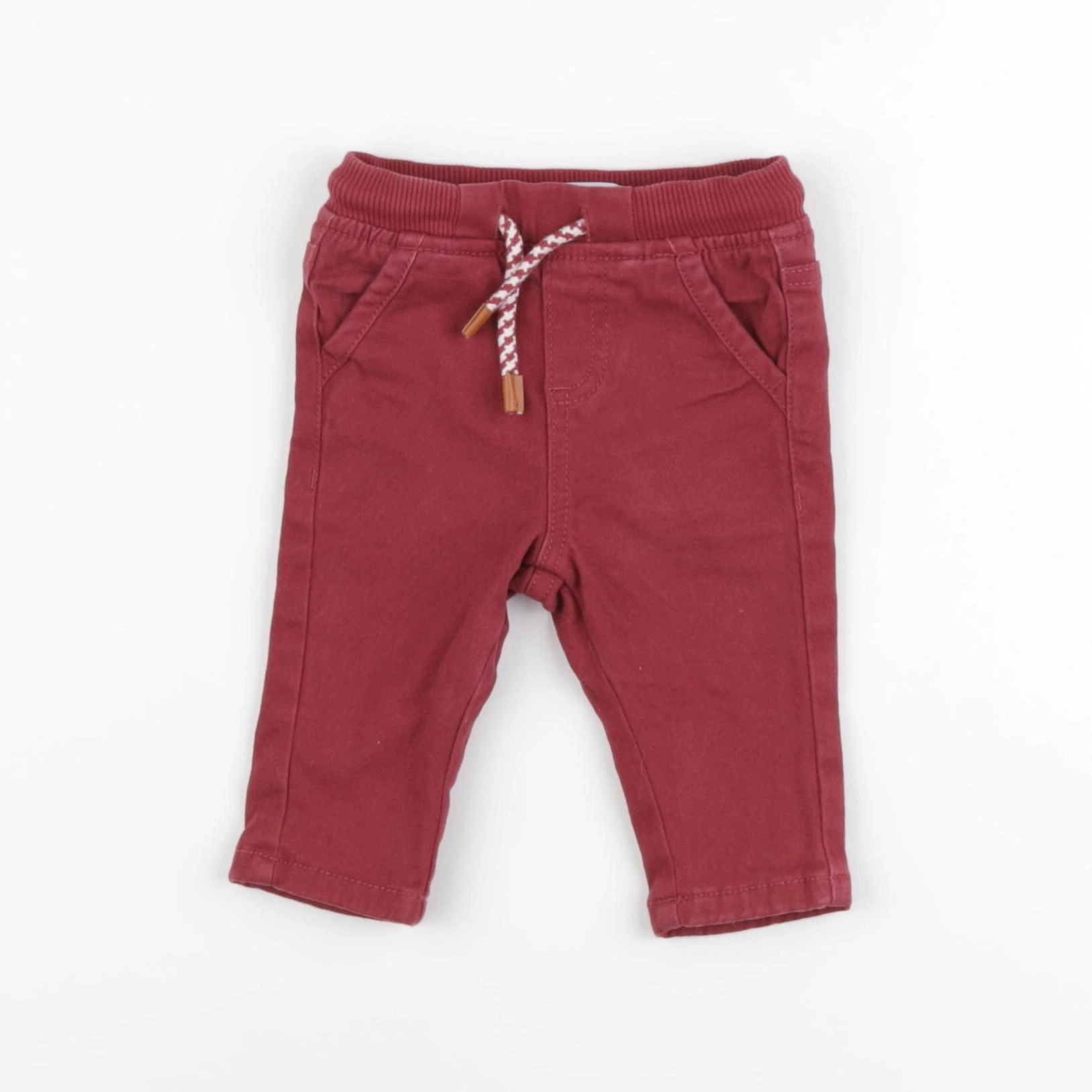Vertbaudet - pantalon doublé rouge - 3 mois