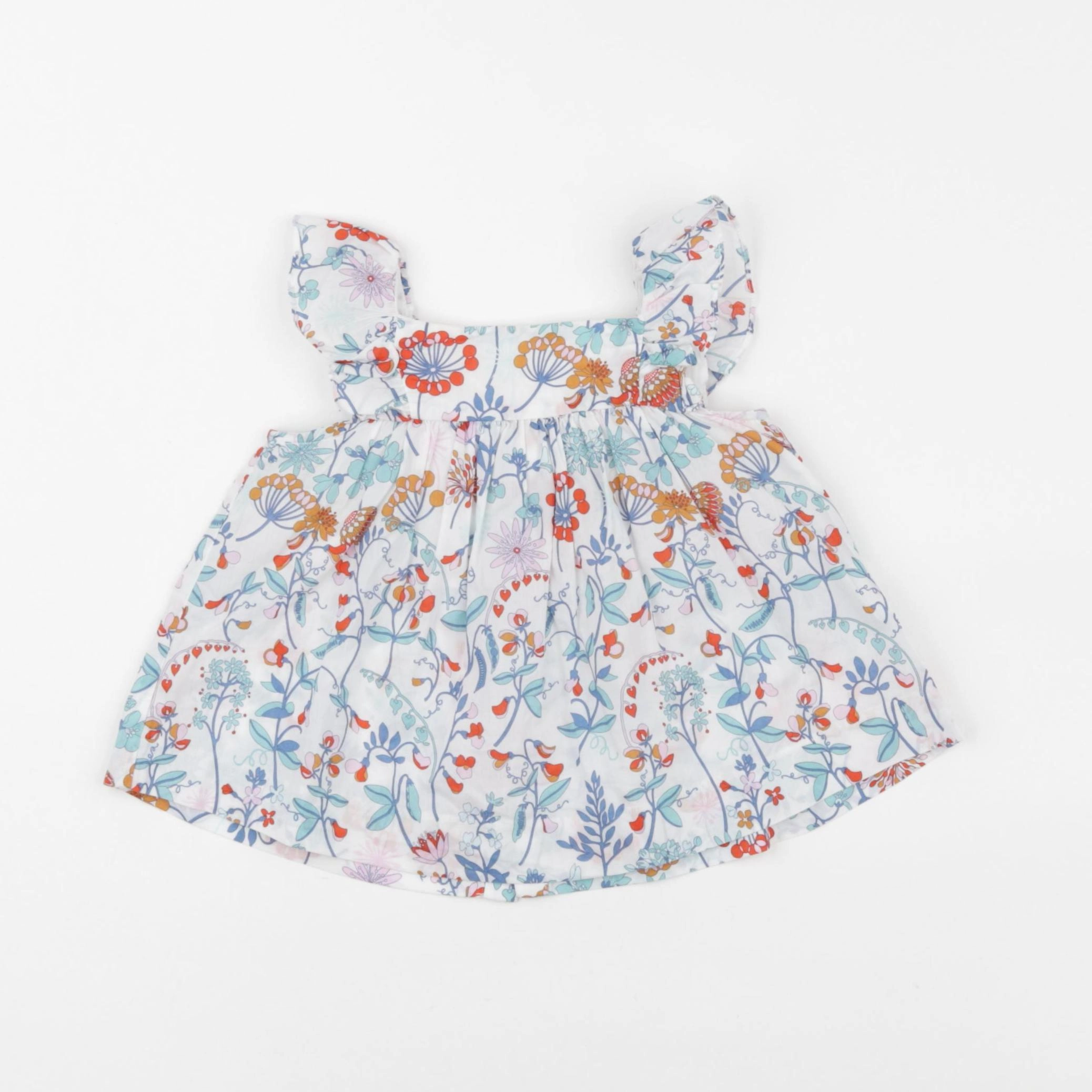 Jacadi - blouse liberty multicolore - 12 mois