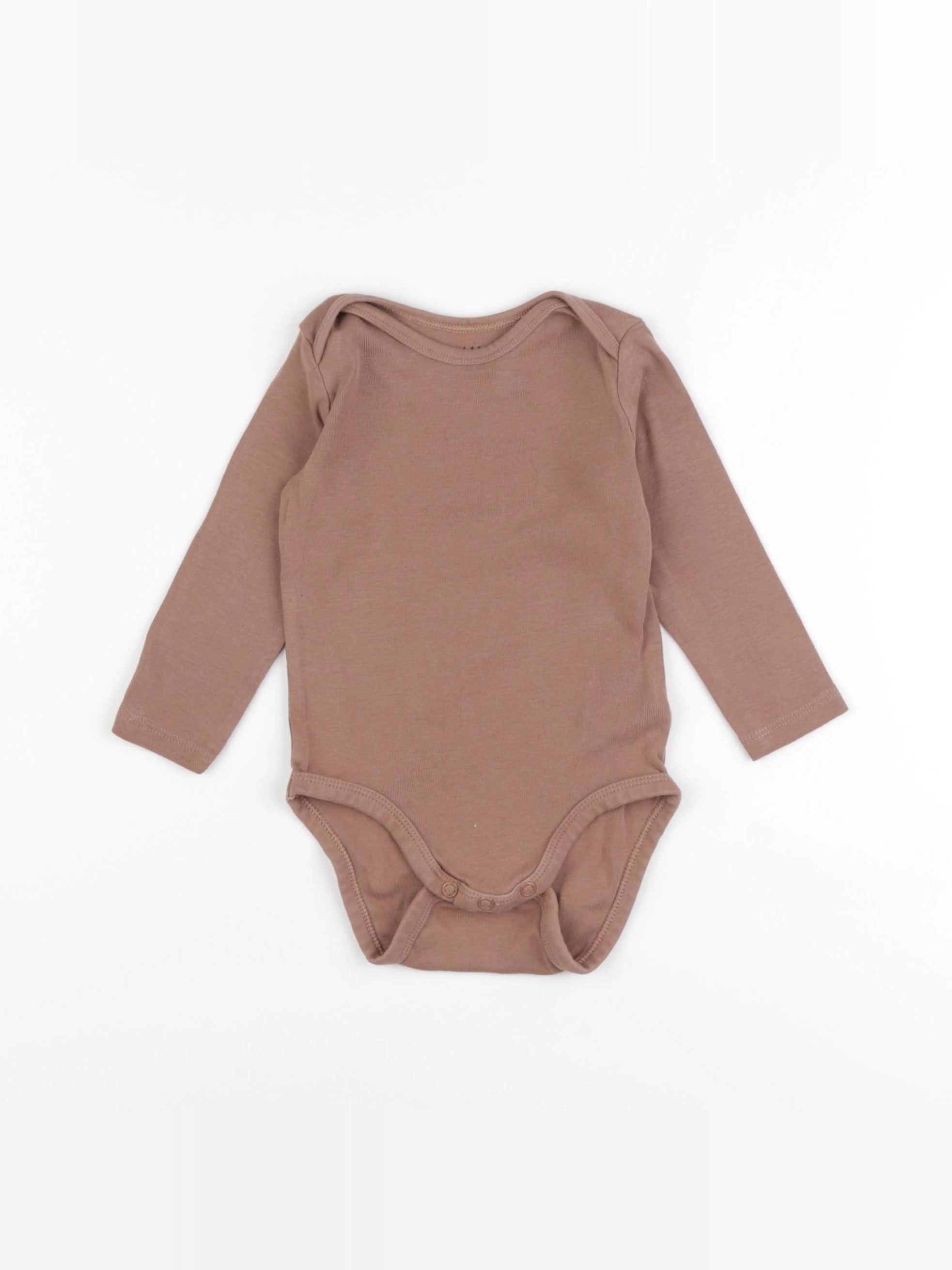 H&M - body marron - 6/9 mois