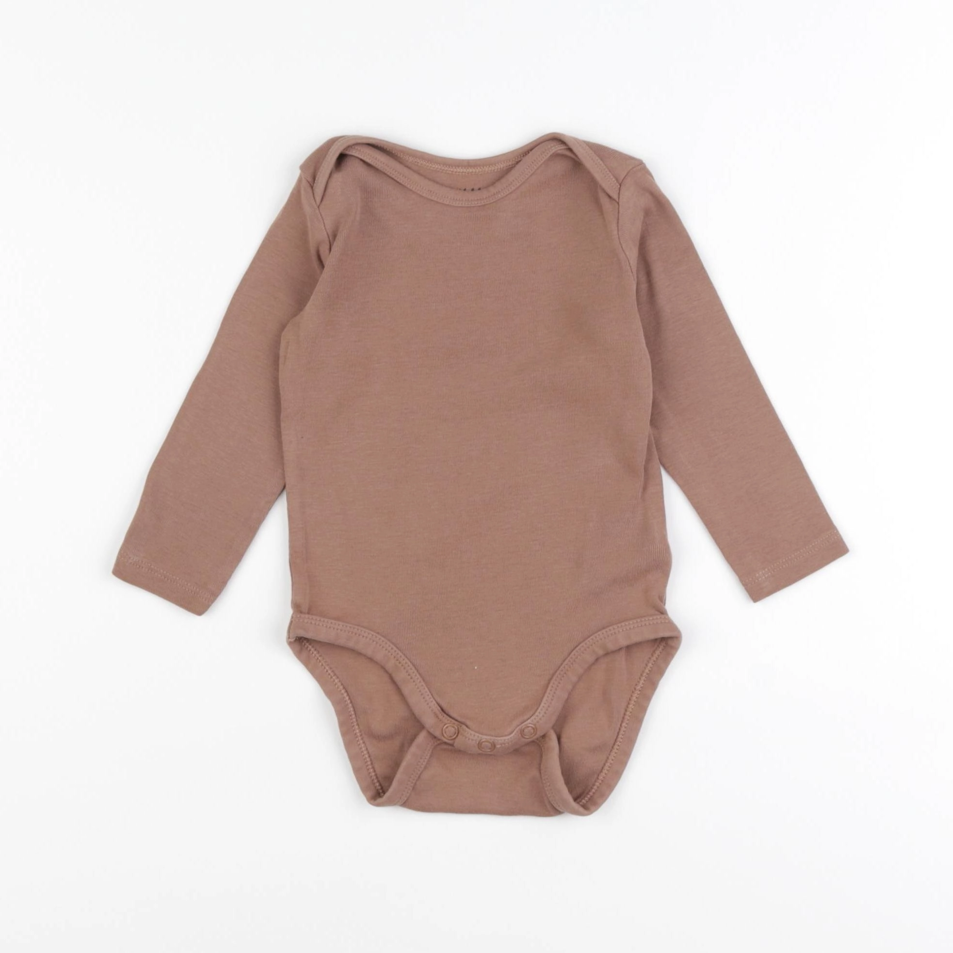 H&M - body marron - 6/9 mois