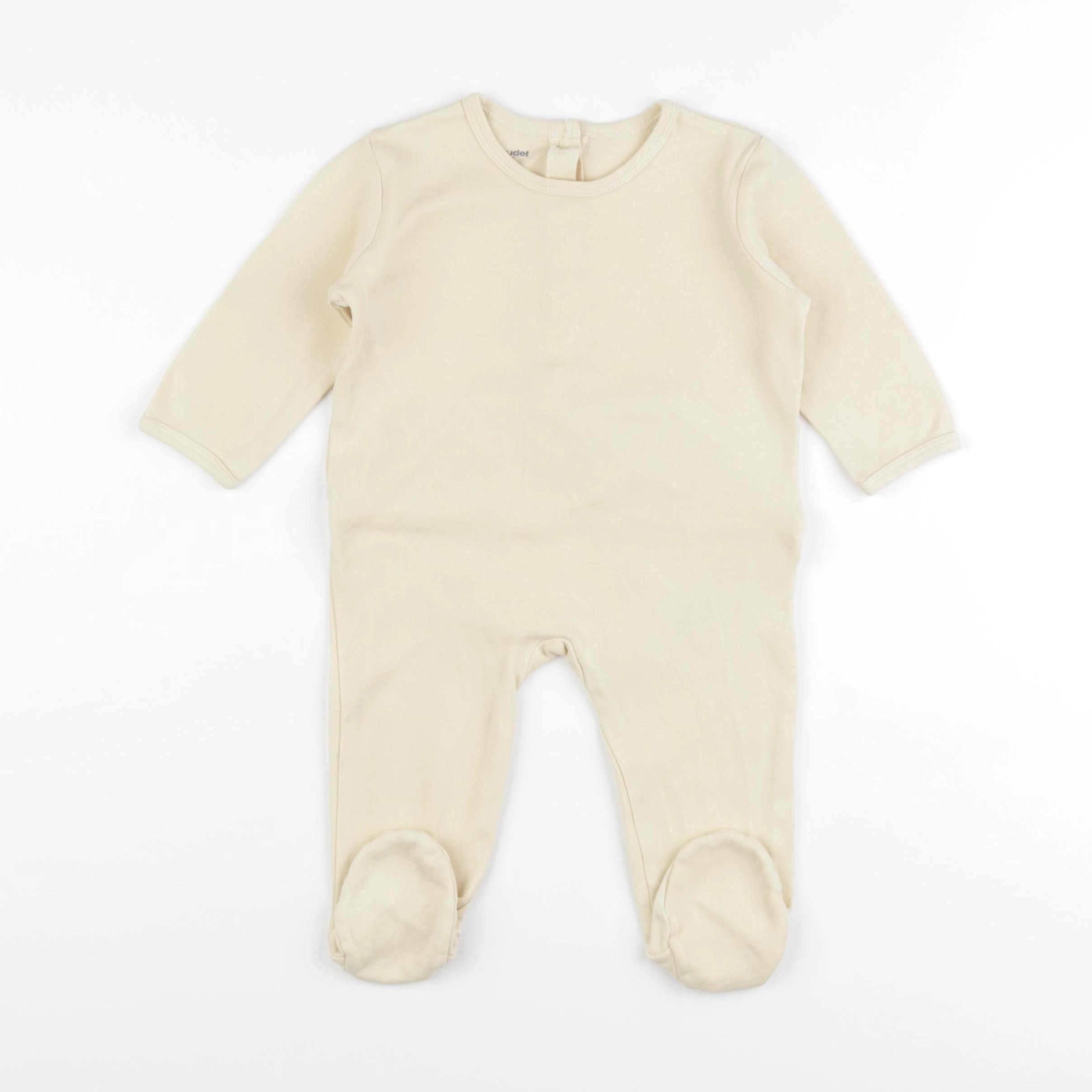 Vertbaudet - pyjama coton jaune - 9 mois