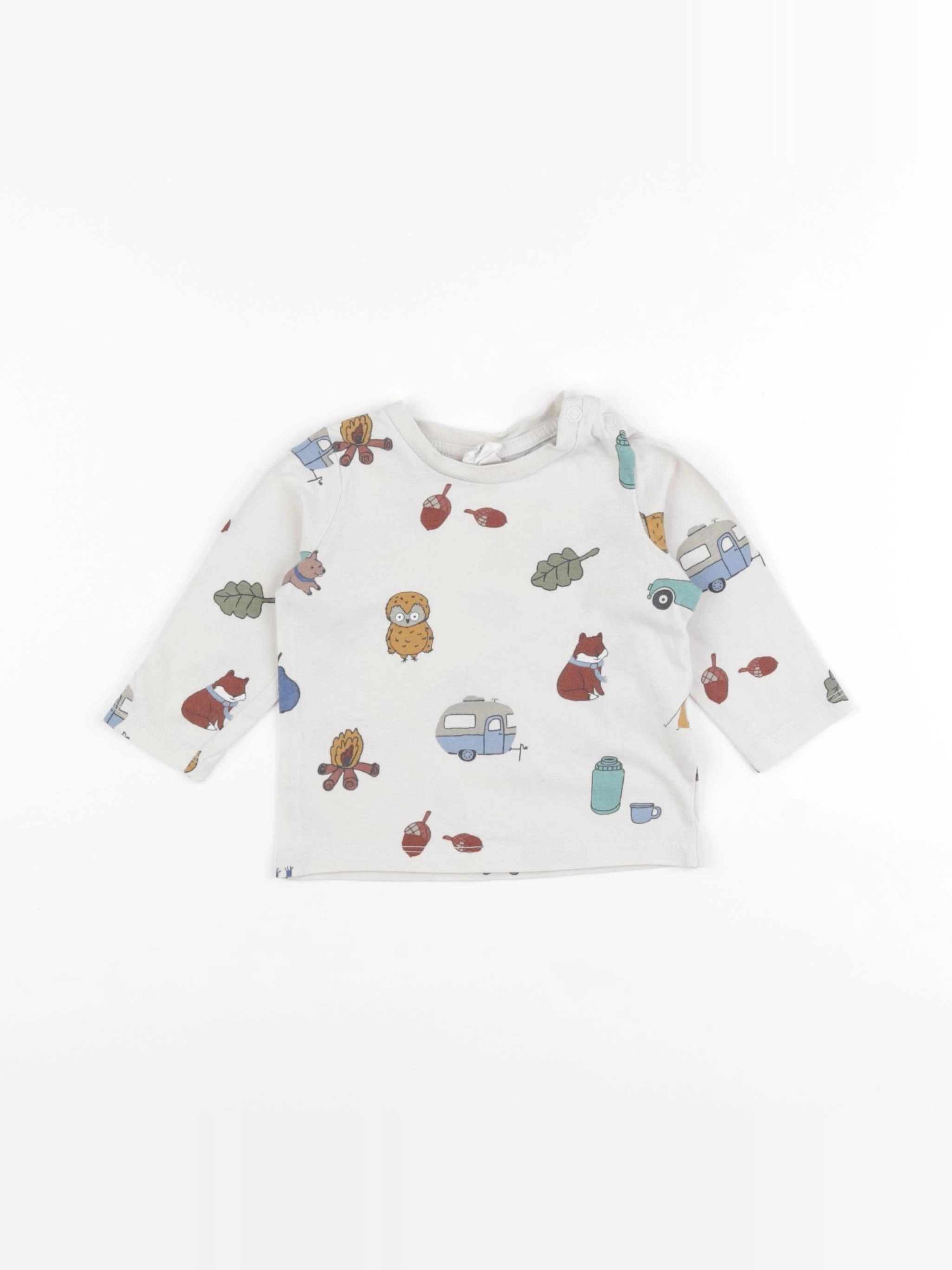H&M - tee-shirt multicolore - 6 mois