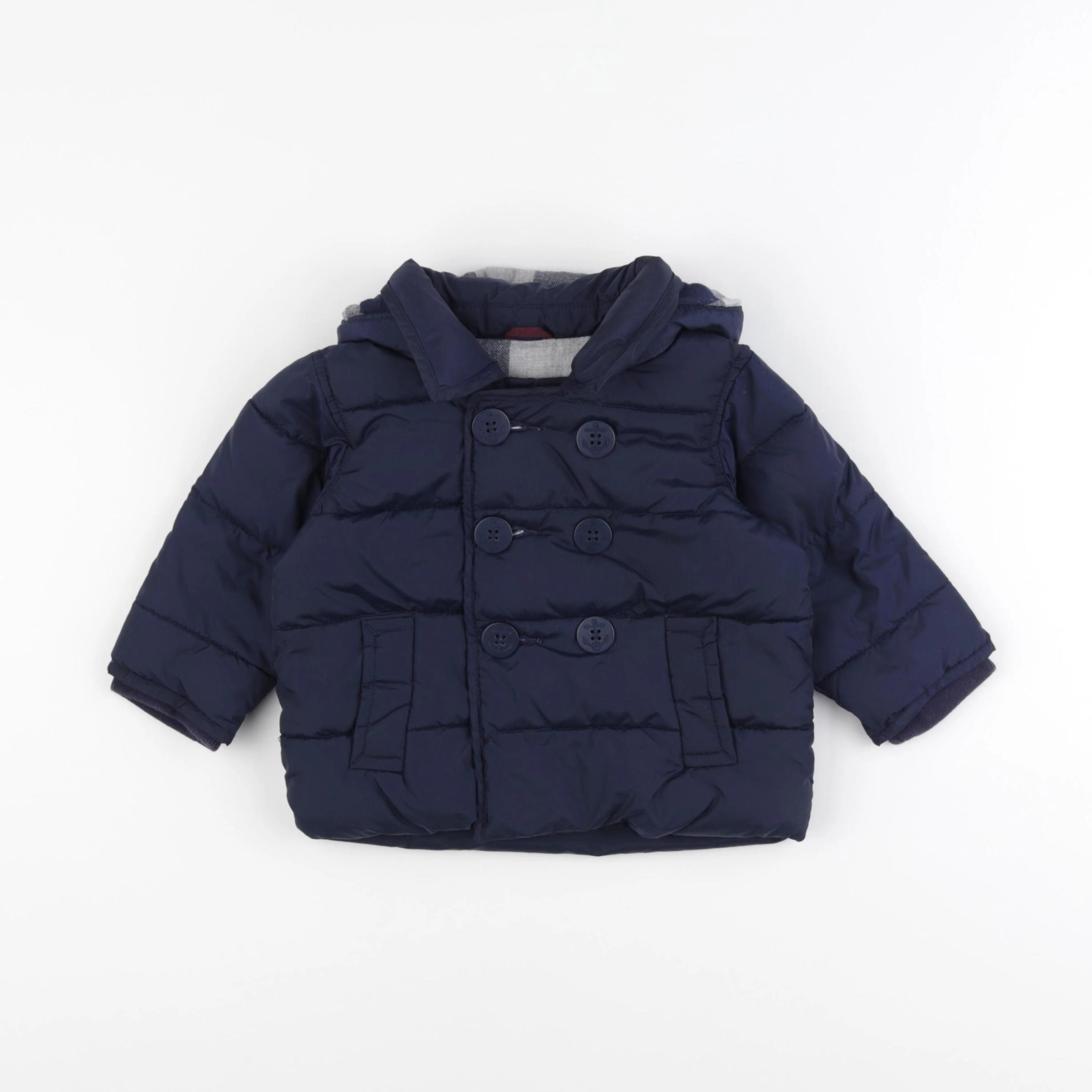 GAP - doudoune bleu - 6/12 mois