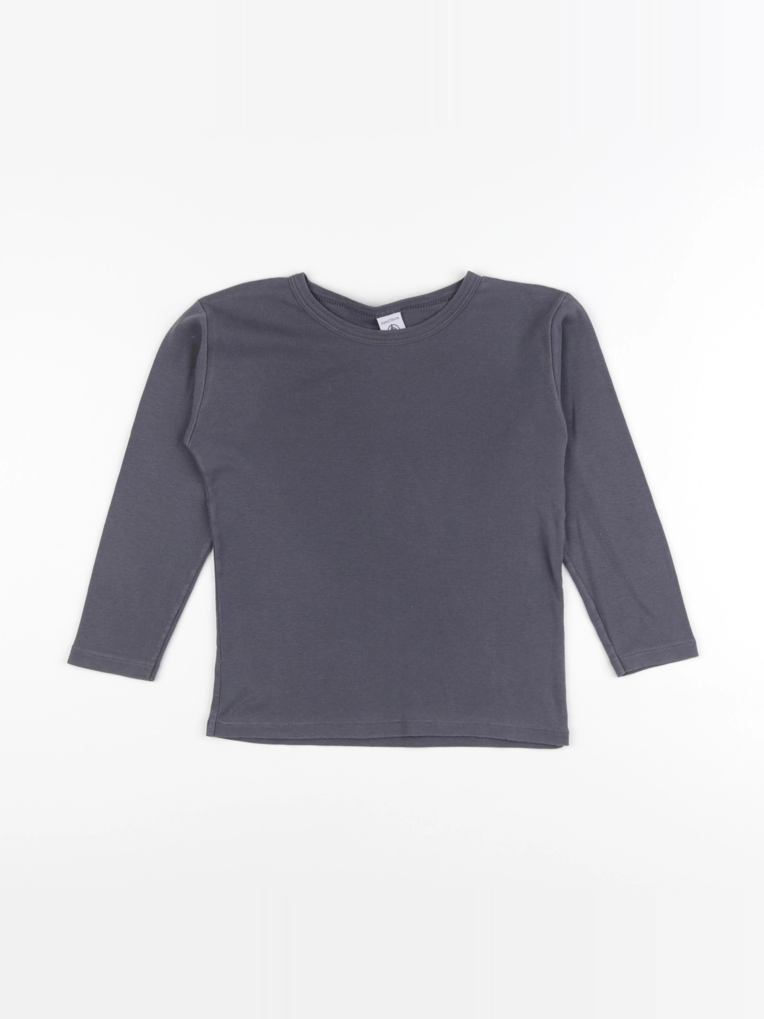 Petit Bateau - tee-shirt gris - 6 mois