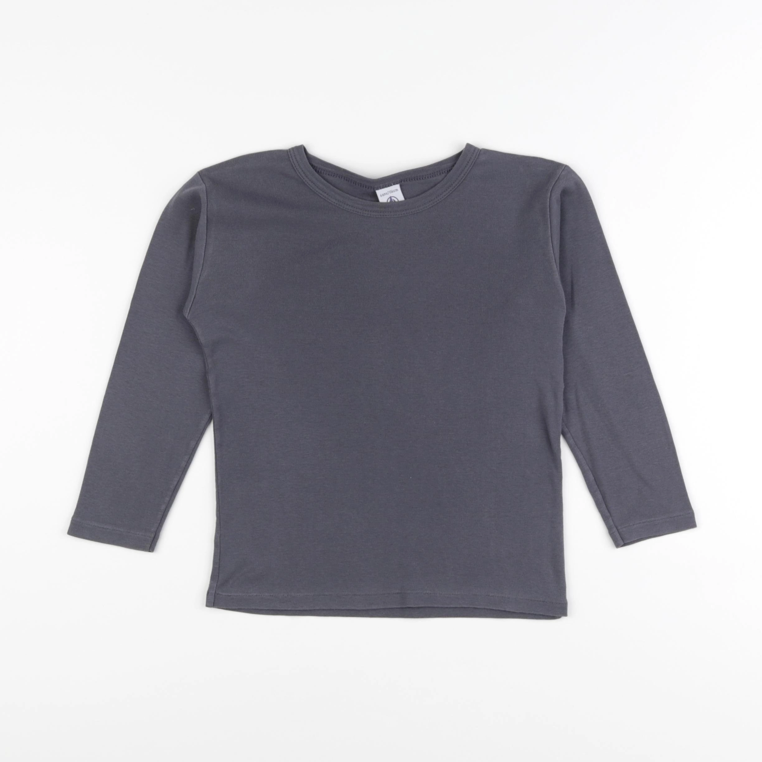 Petit Bateau - tee-shirt gris - 6 mois