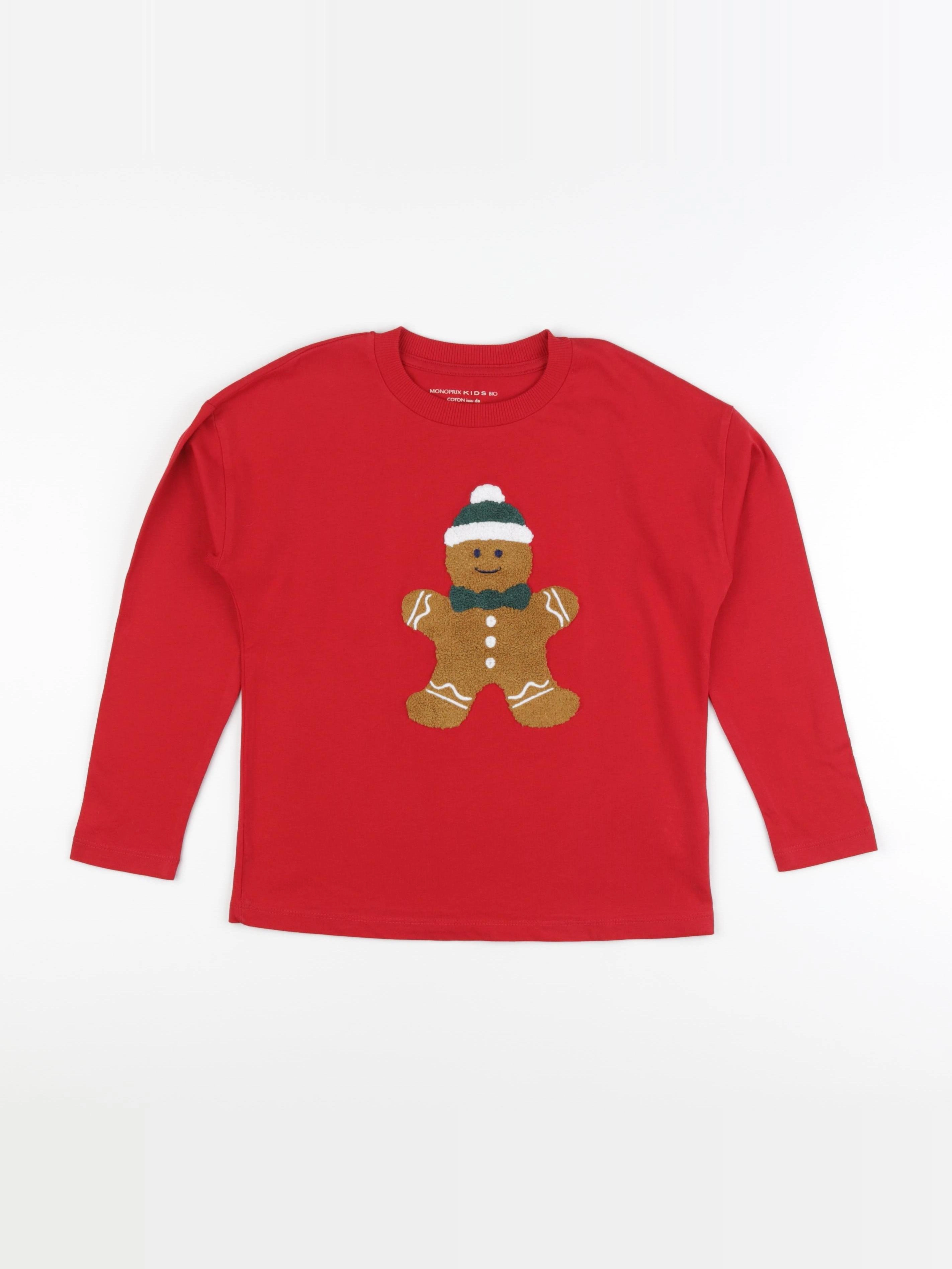 Monoprix - tee-shirt rouge - 8 ans