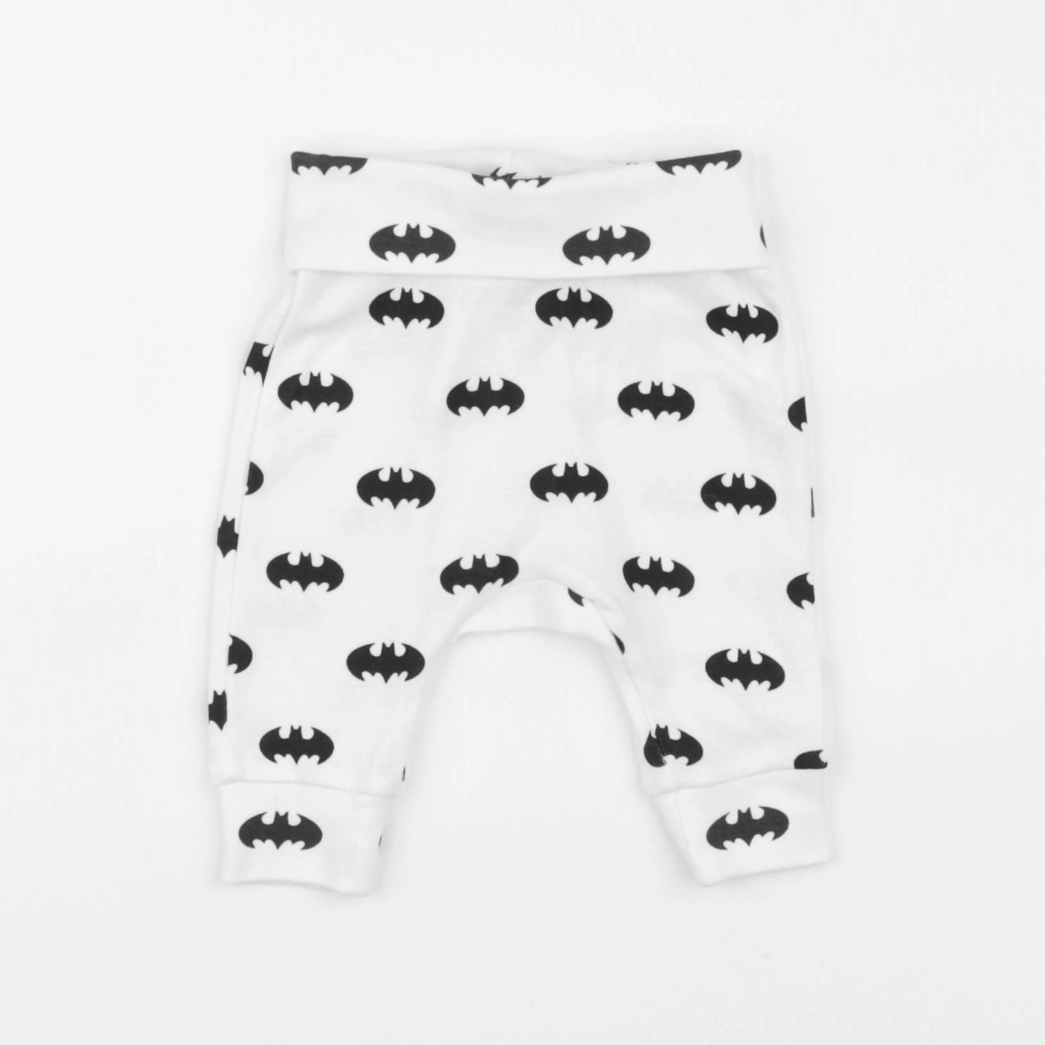 H&M - sarouel blanc, noir - 0/1 mois