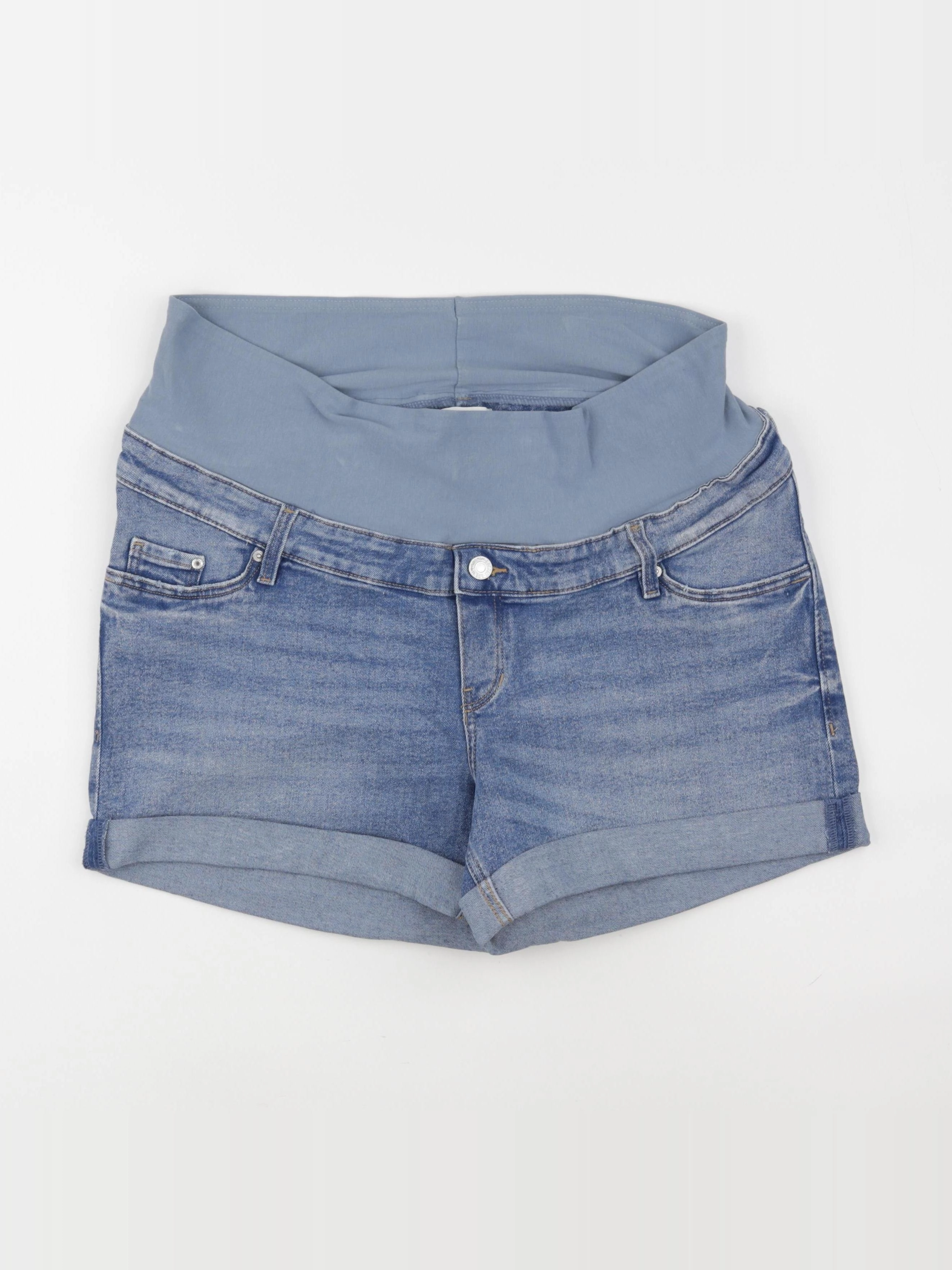 H&M - short grossesse bleu - l