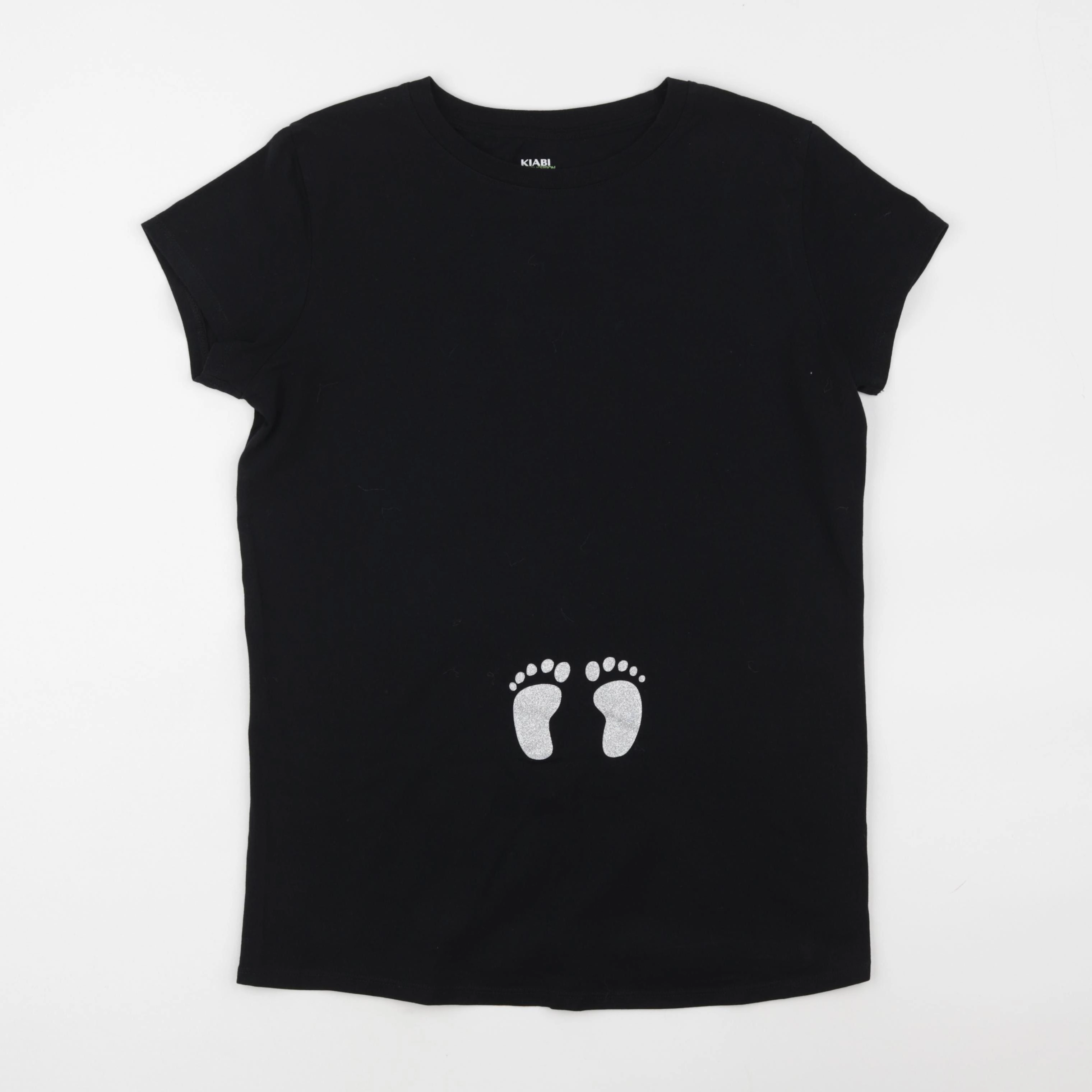 Kiabi - tee-shirt grossesse noir - m