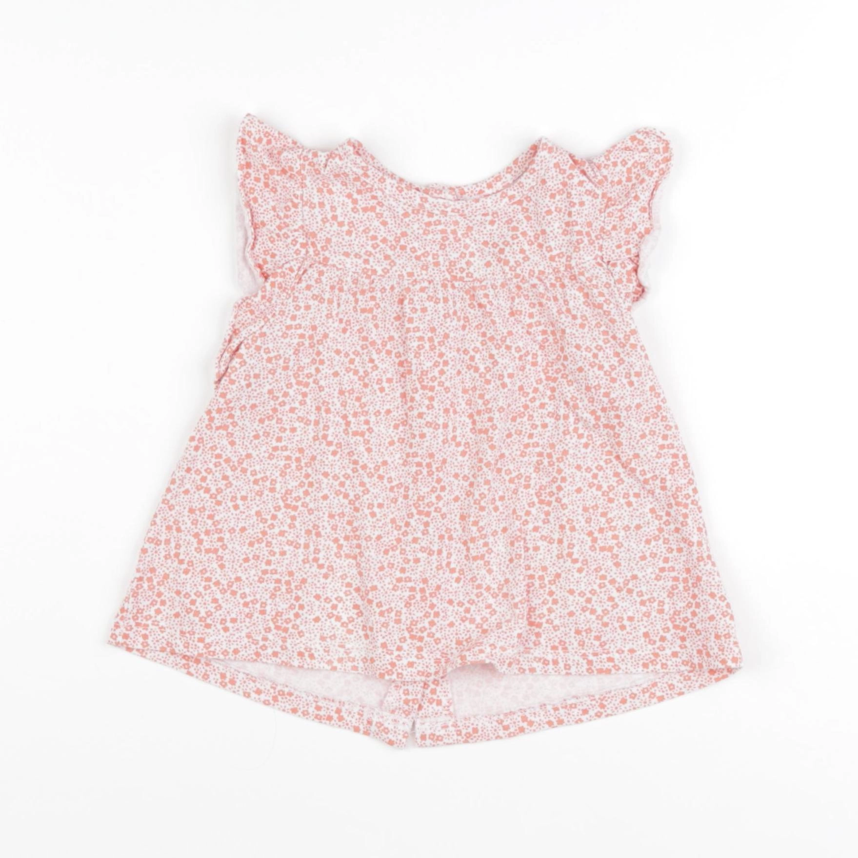 Vertbaudet - tee-shirt blanc, orange - 24 mois