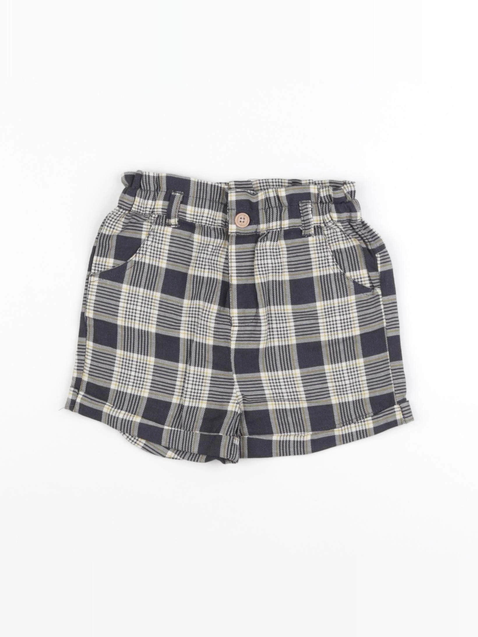 Vertbaudet - short gris, jaune - 24 mois
