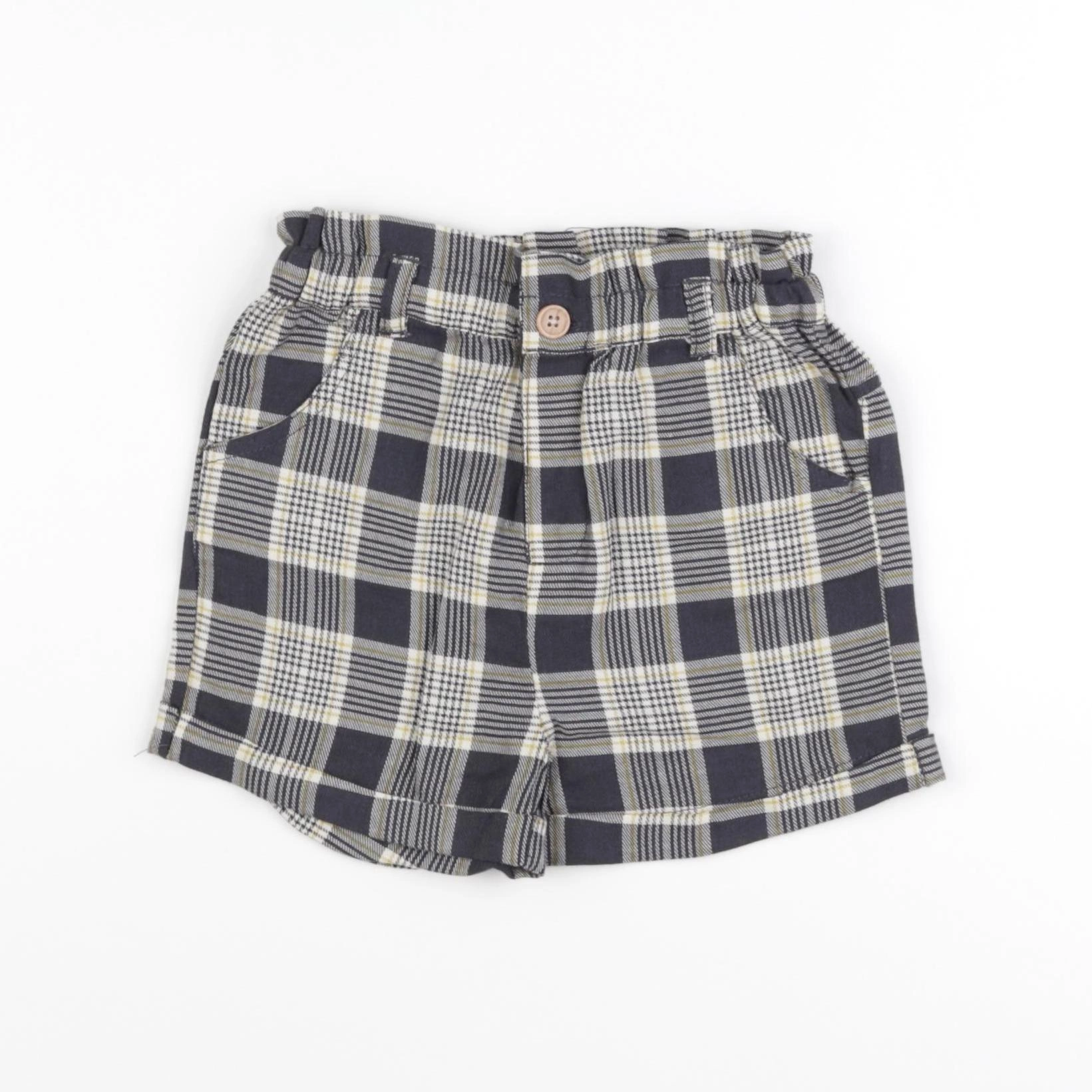 Vertbaudet - short gris, jaune - 24 mois