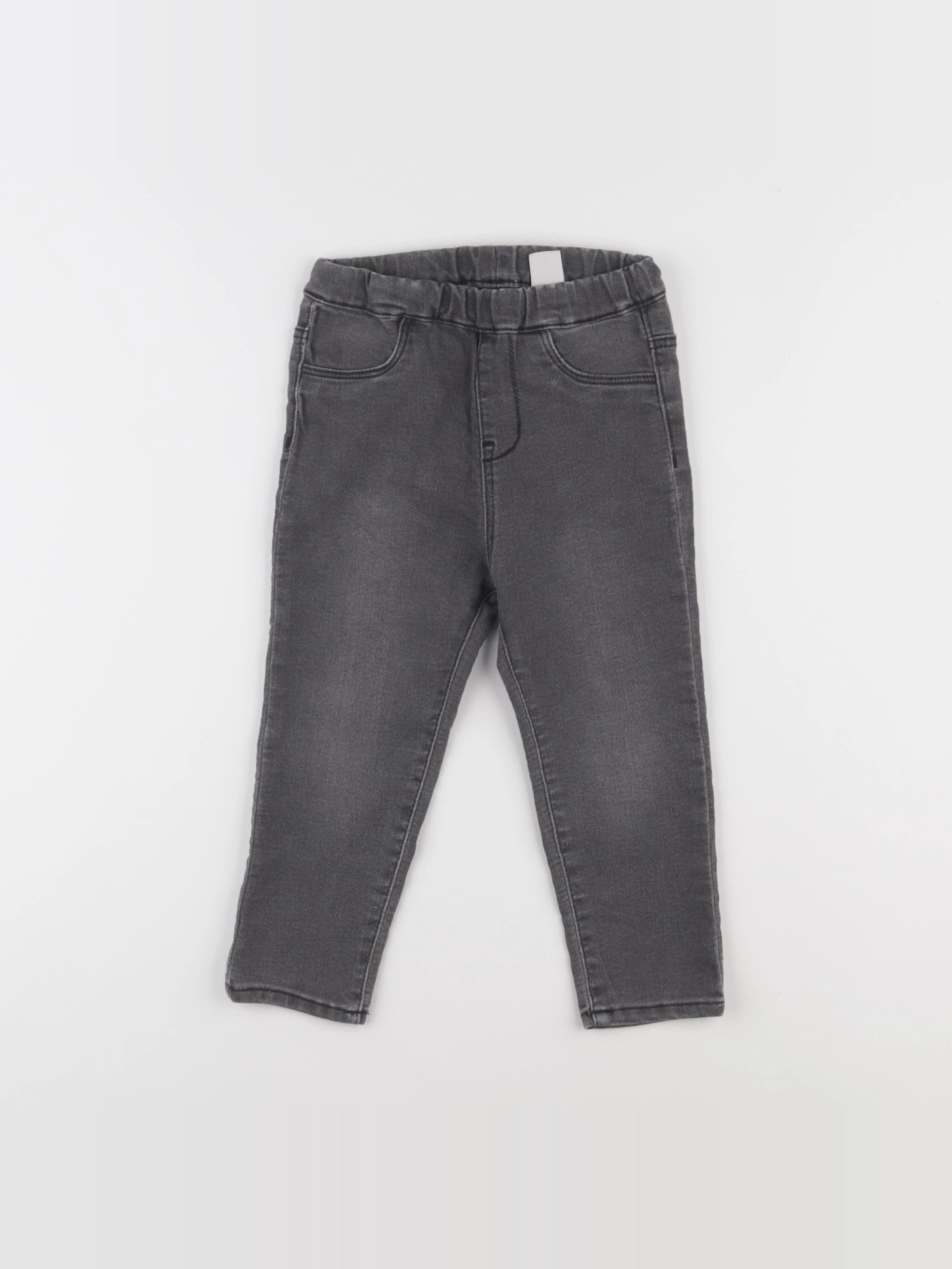 H&M - jegging gris - 2 ans