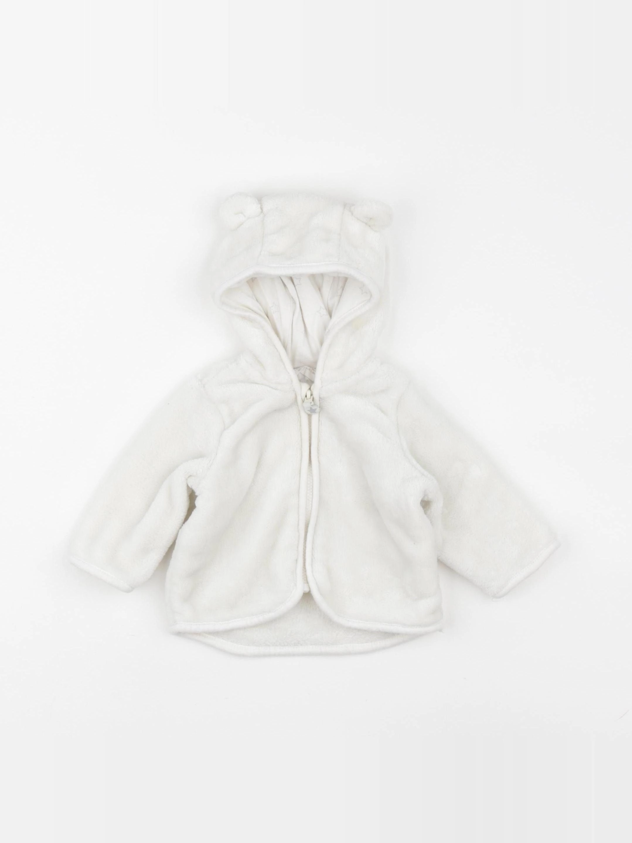 H&M - polaire blanc - 1/2 mois