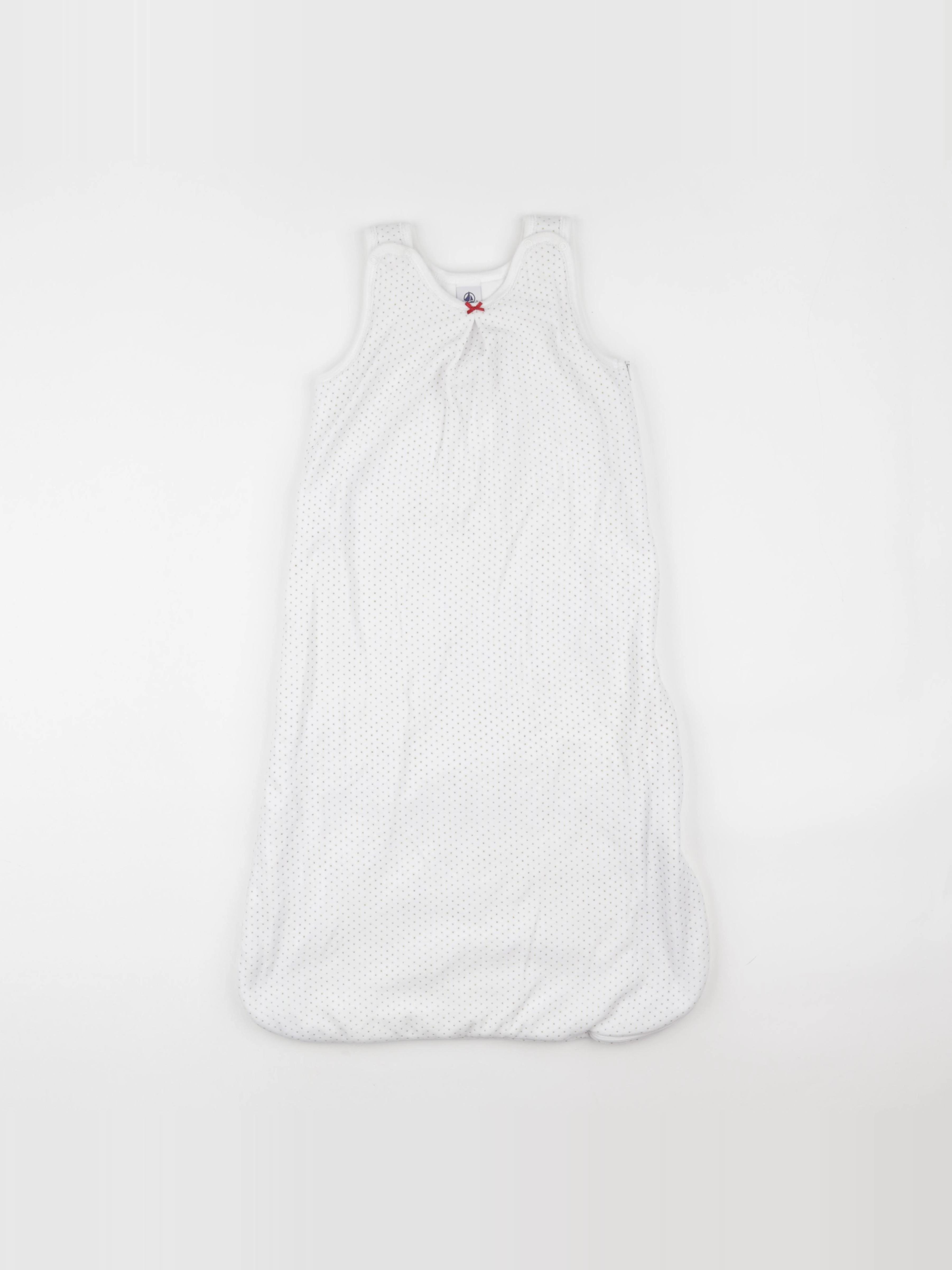 Petit Bateau - gigoteuse  velours TOG 2 blanc, or - 6/18 mois