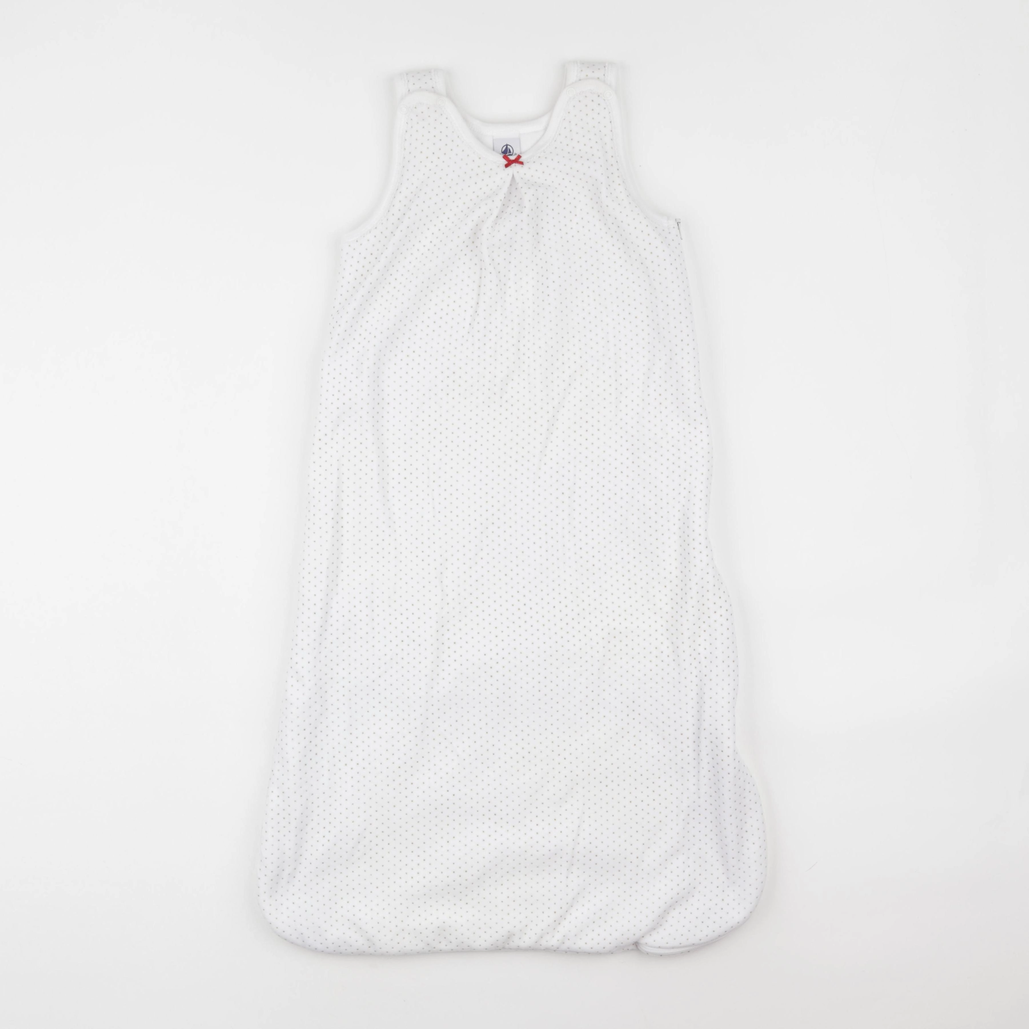 Petit Bateau - gigoteuse  velours TOG 2 blanc, or - 6/18 mois