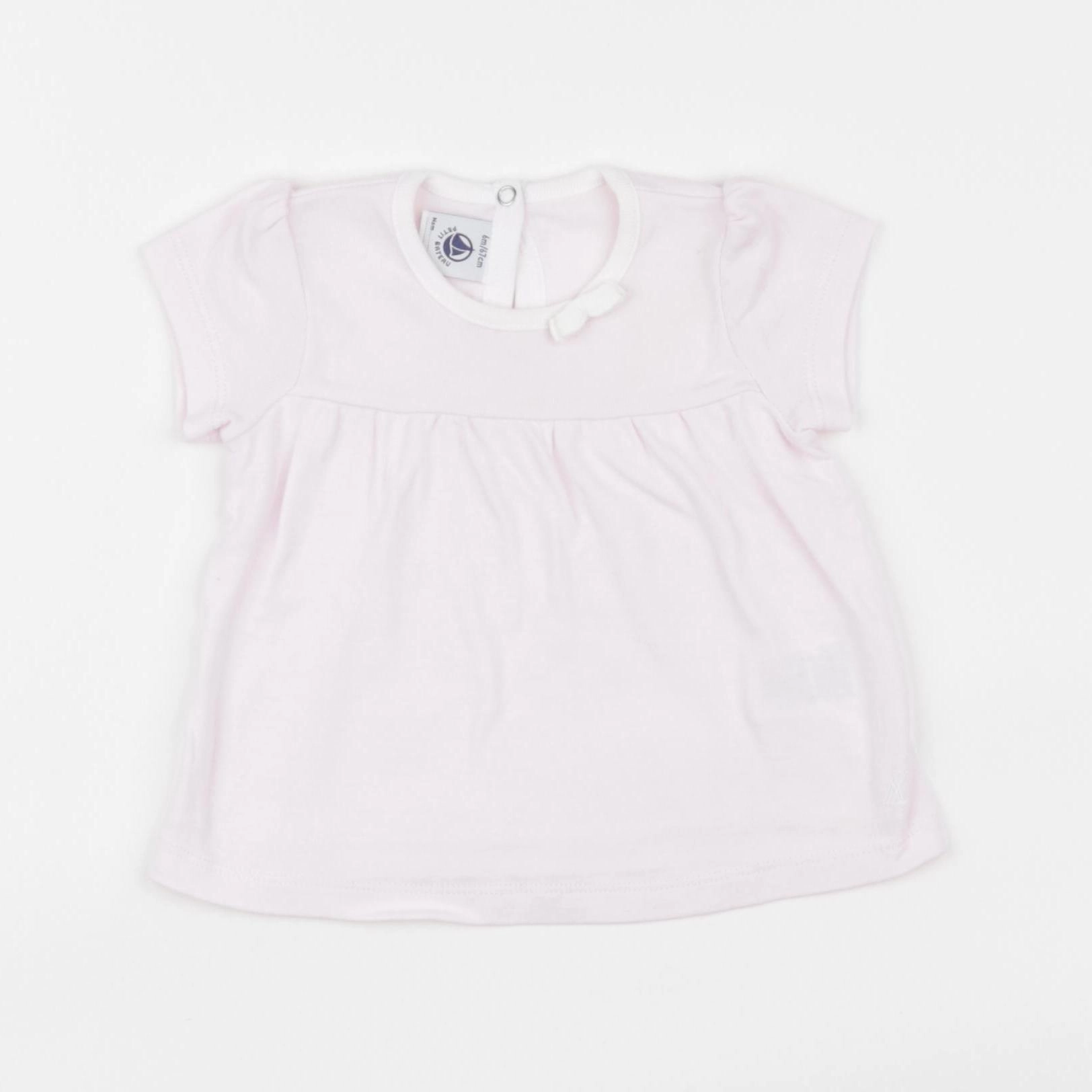 Petit Bateau - tee-shirt rose - 6 mois