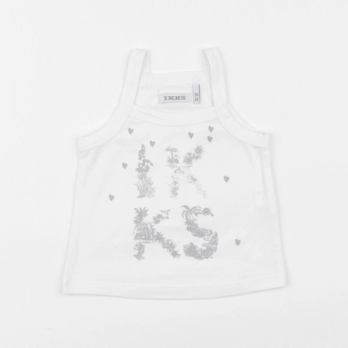 IKKS - débardeur blanc - 3 mois