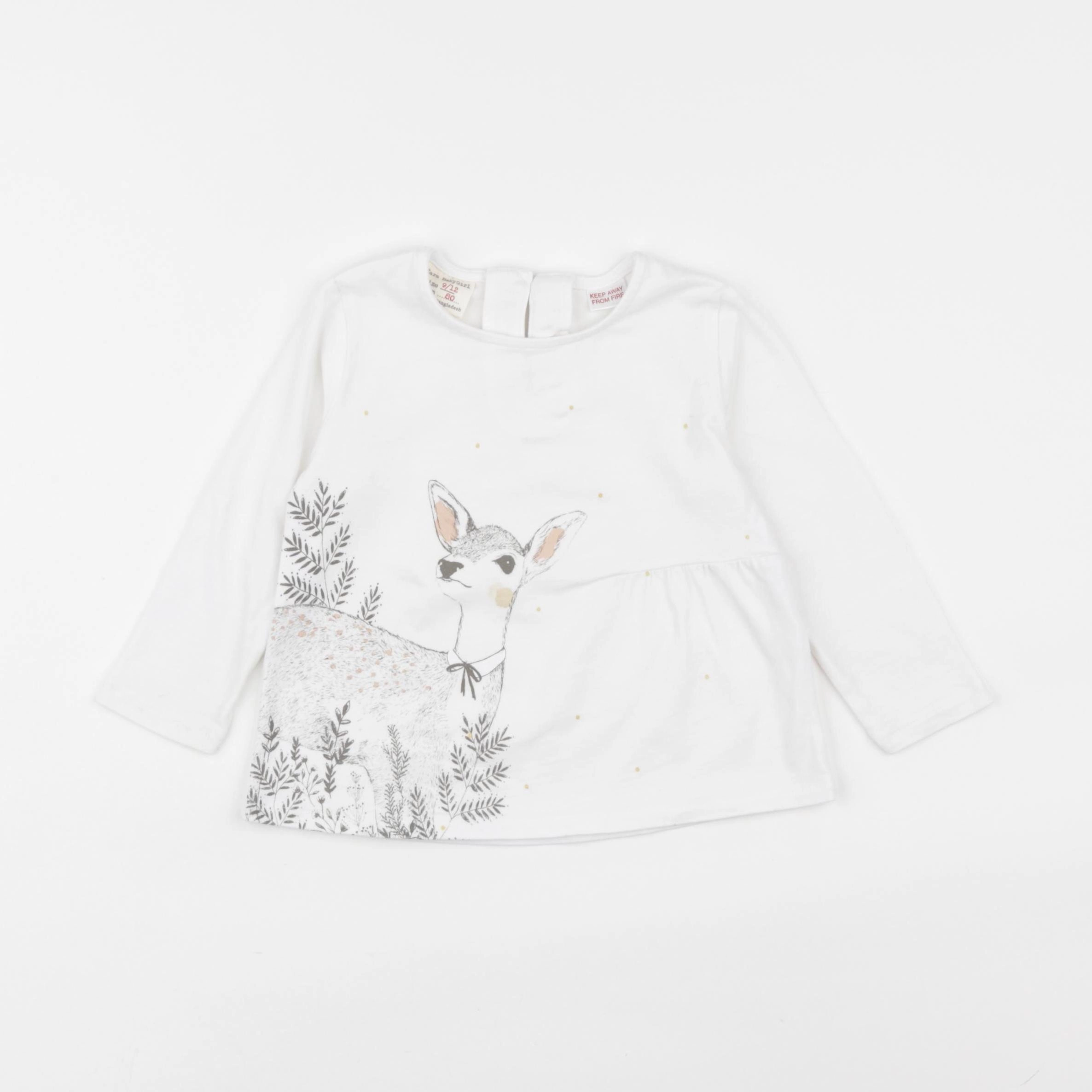 Zara - tee-shirt multicolore - 9/12 mois