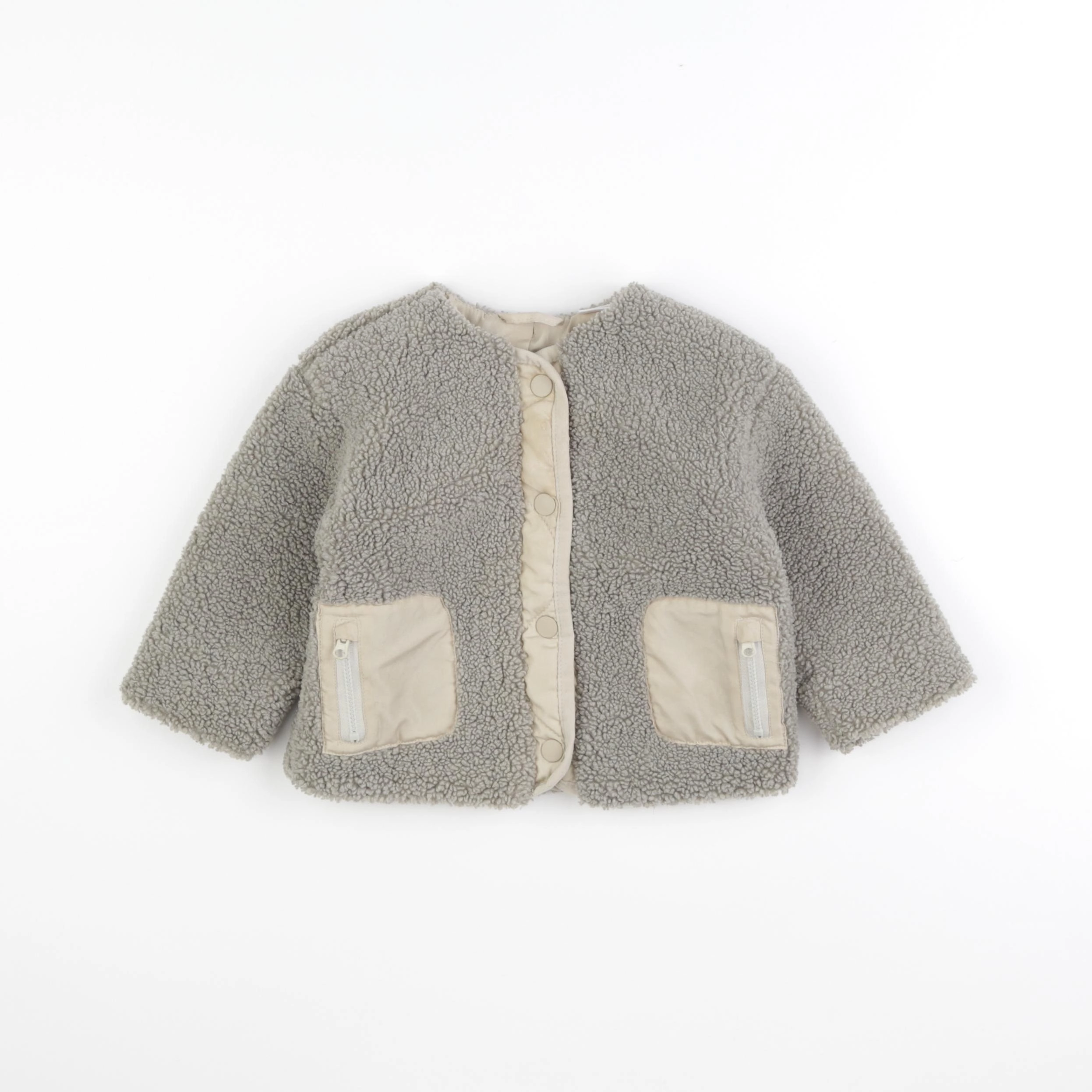 Zara - veste vert - 6/9 mois