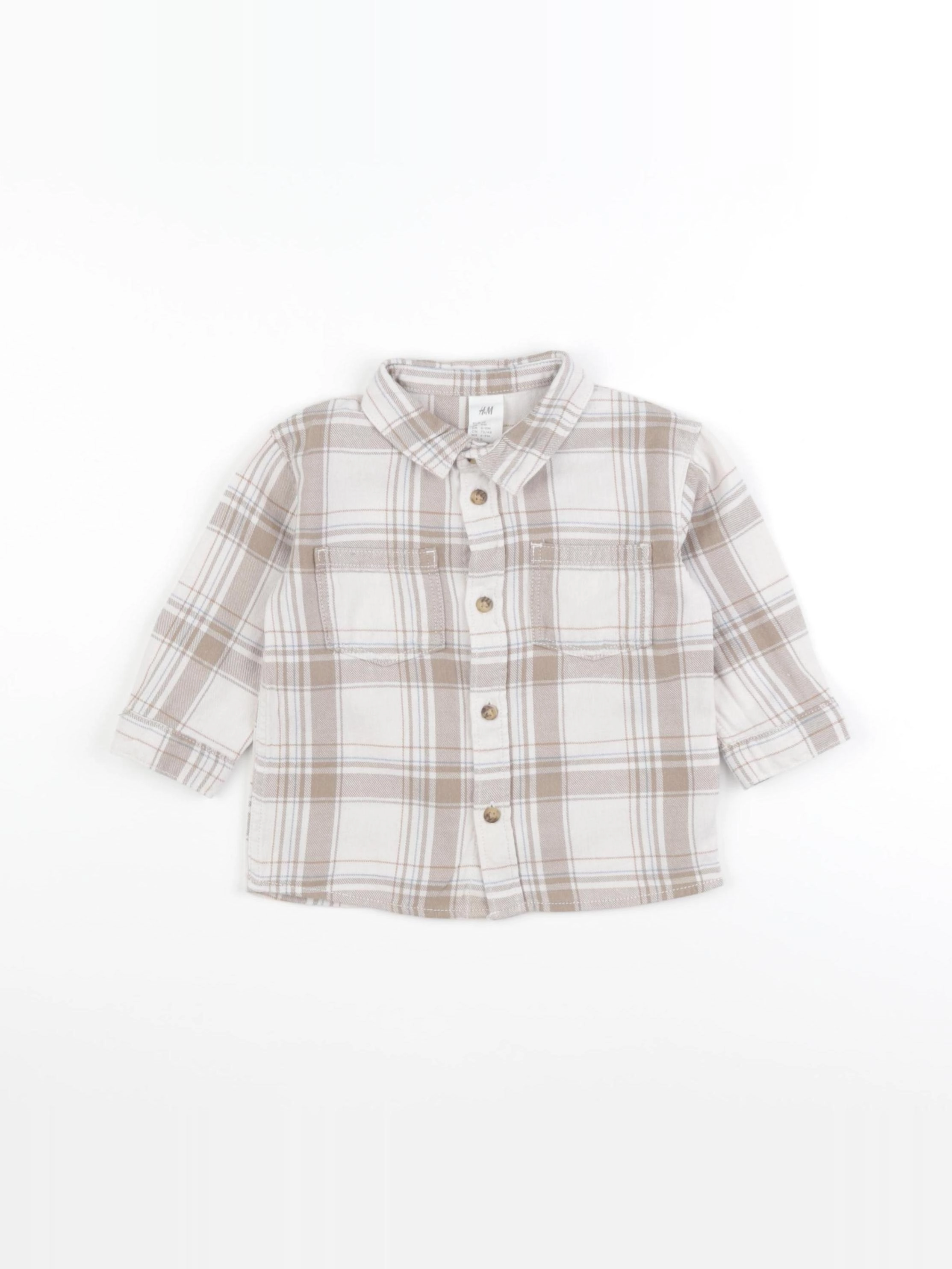 H&M - chemise multicolore - 6/9 mois