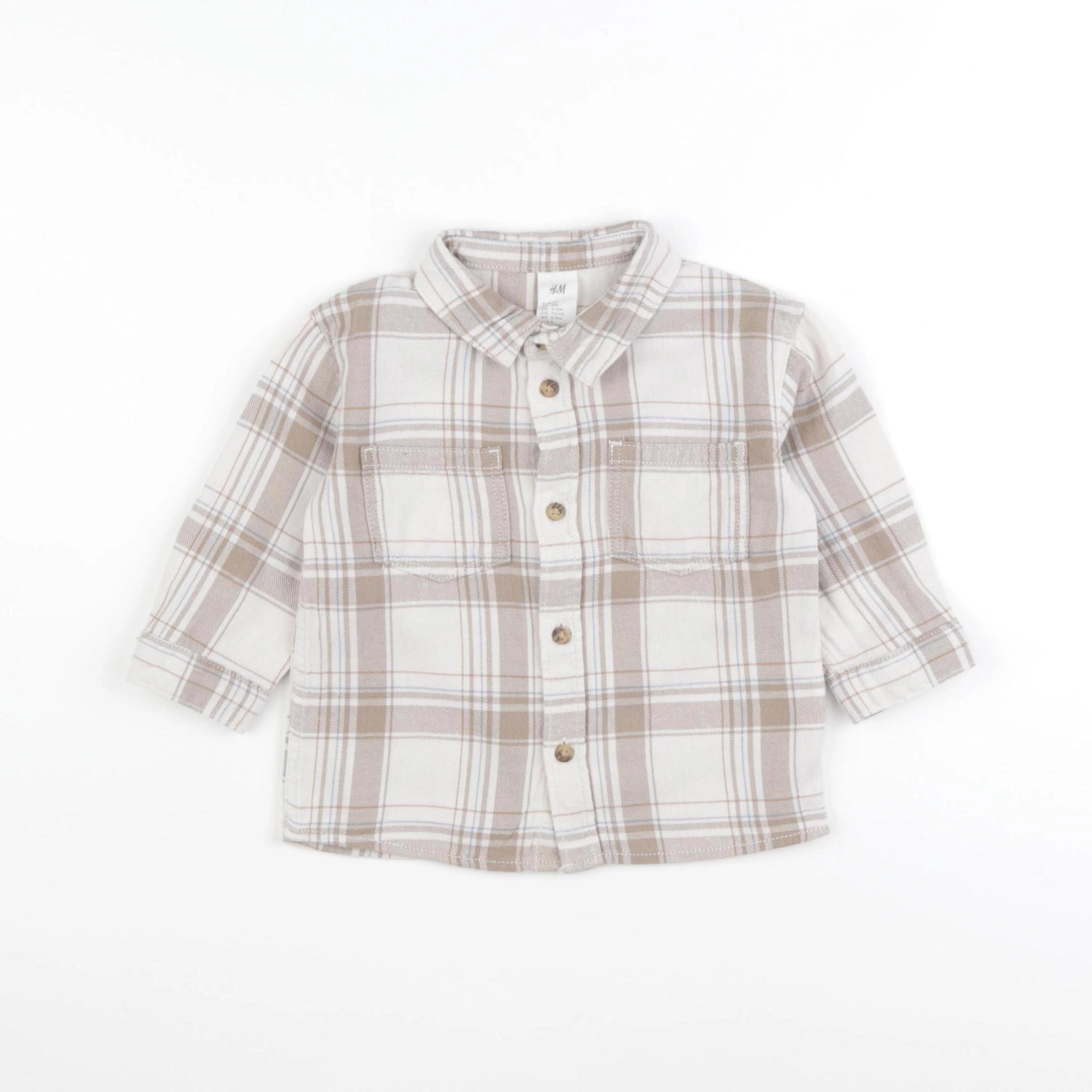 H&M - chemise multicolore - 6/9 mois