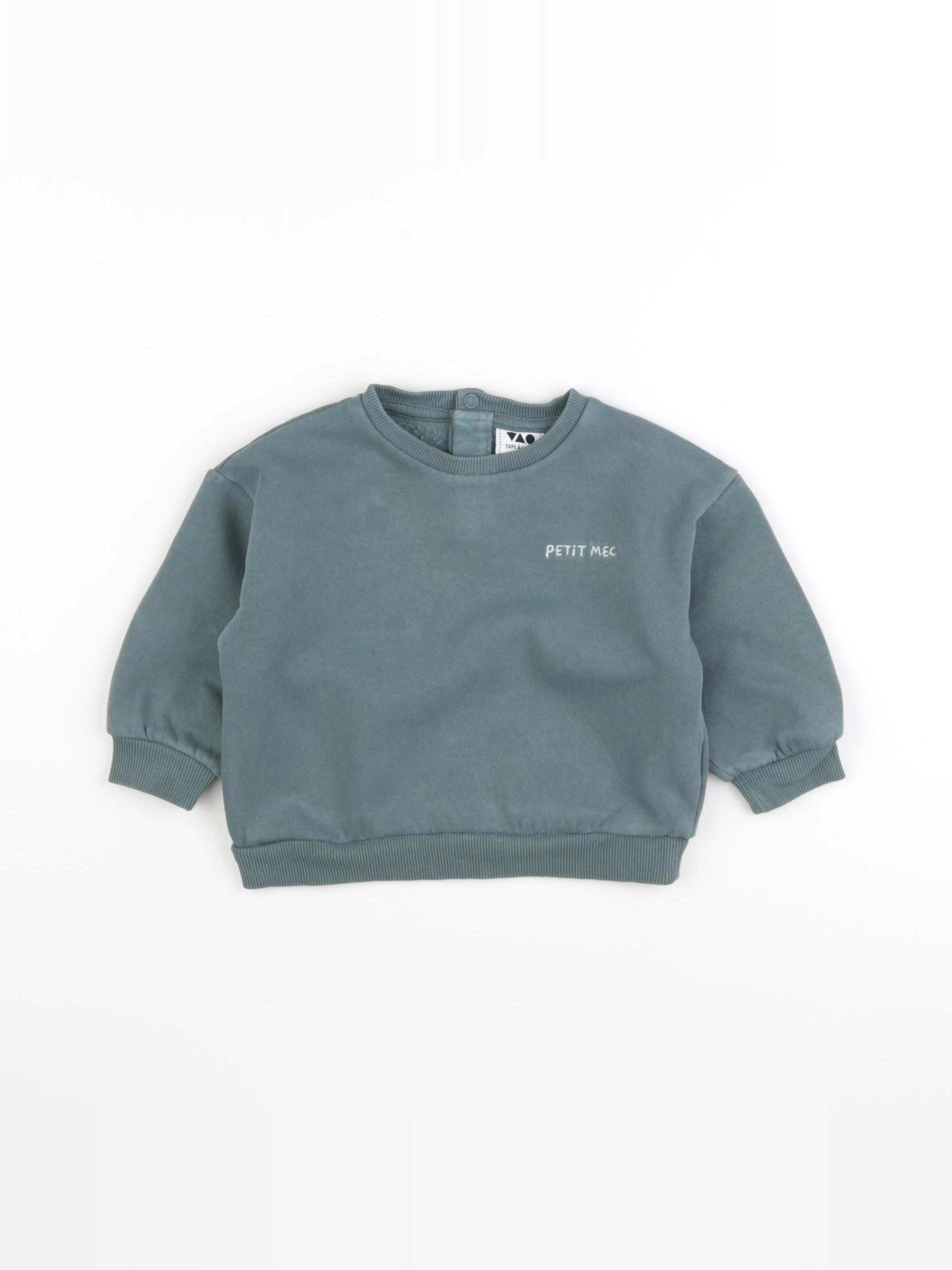 Tape à l'oeil - sweat vert - 12 mois