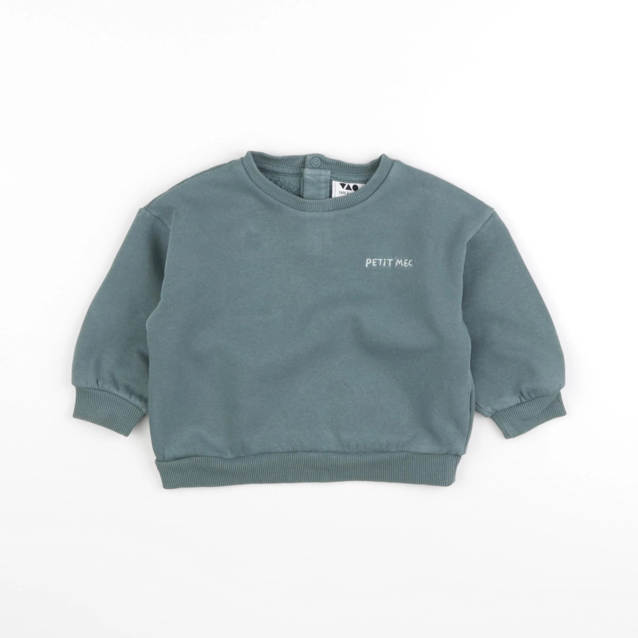 Tape à l'oeil - sweat vert - 12 mois