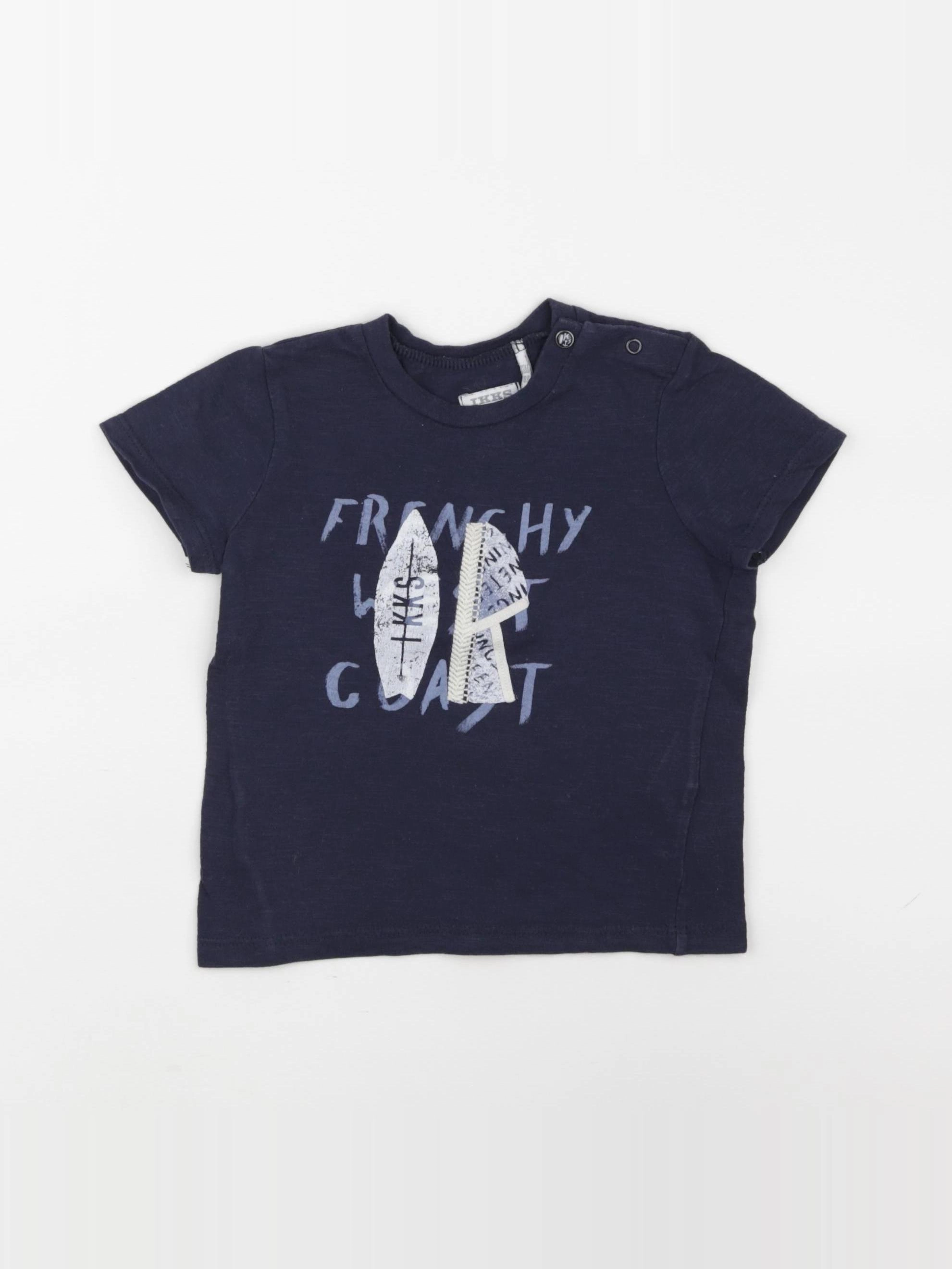 IKKS - tee-shirt bleu - 18 mois